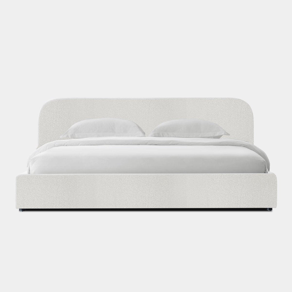 Harbour Harlowe Queen Bed - Boucle Ivory