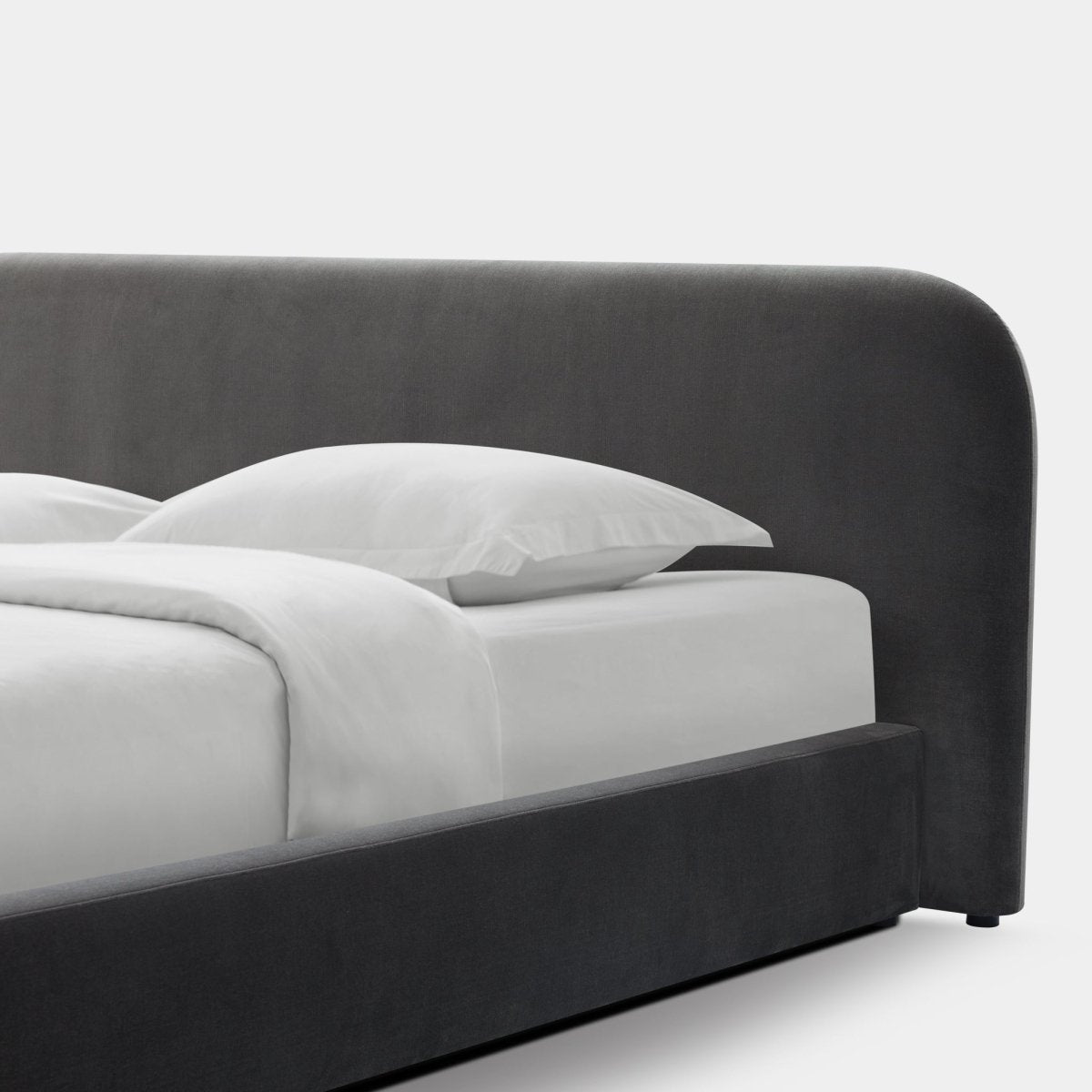 Harbour Harlowe Queen Bed - Harbour Belgian Linen Black