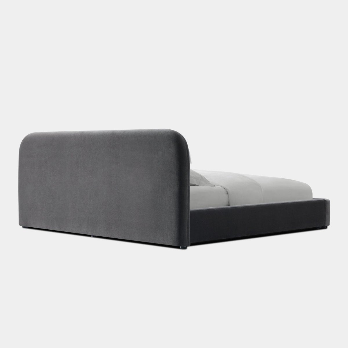 Harbour Harlowe Queen Bed - Velvet Dark Gray