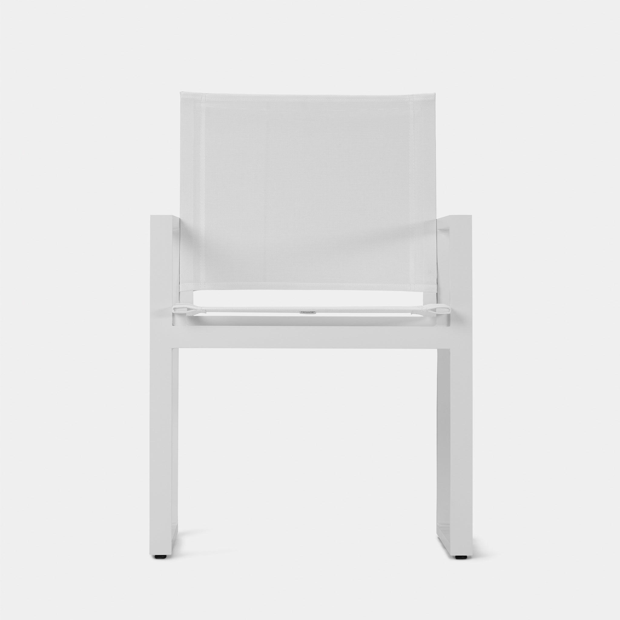 Harbour Hayman Dining Chair - Aluminum Asteroid, Batyline Silver