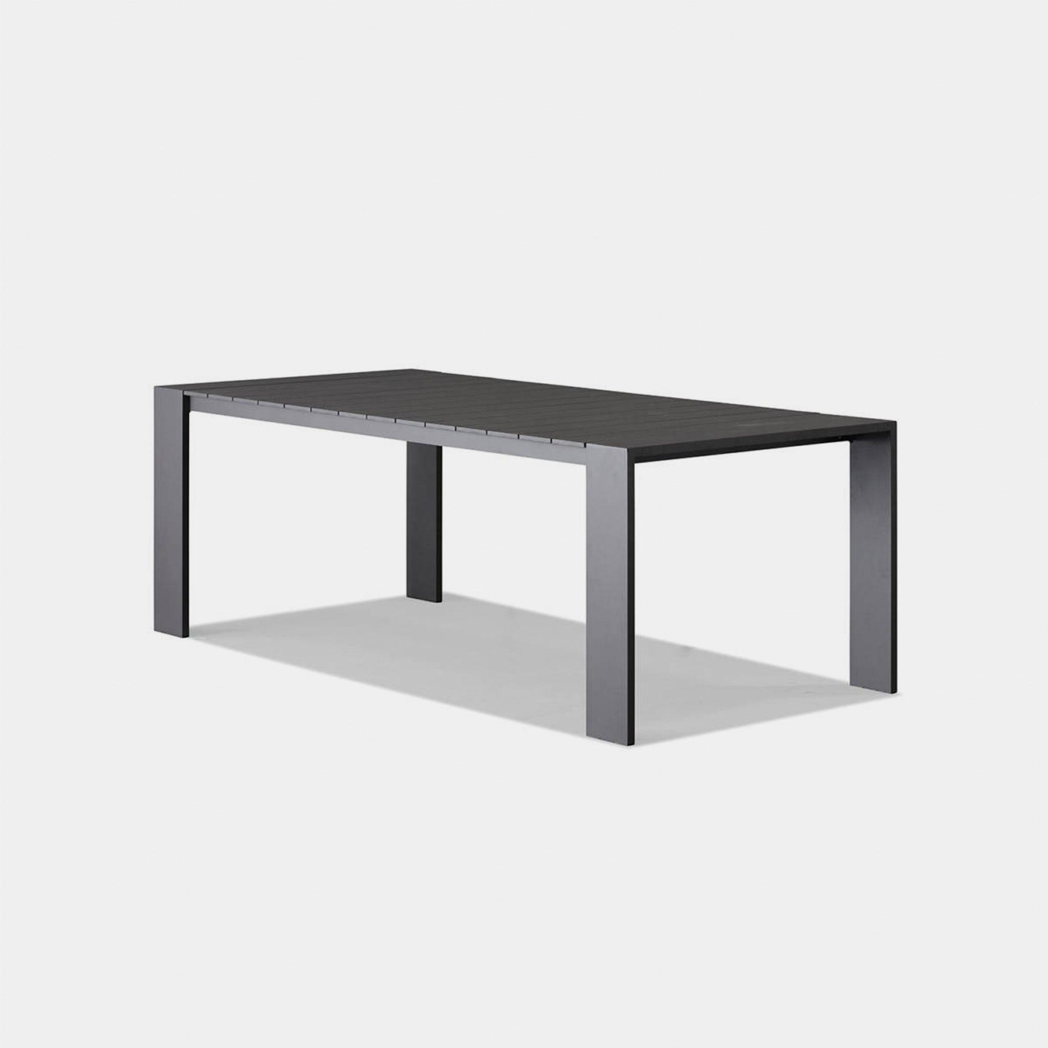 Harbour Hayman Dining Table 81" - Aluminum Asteroid