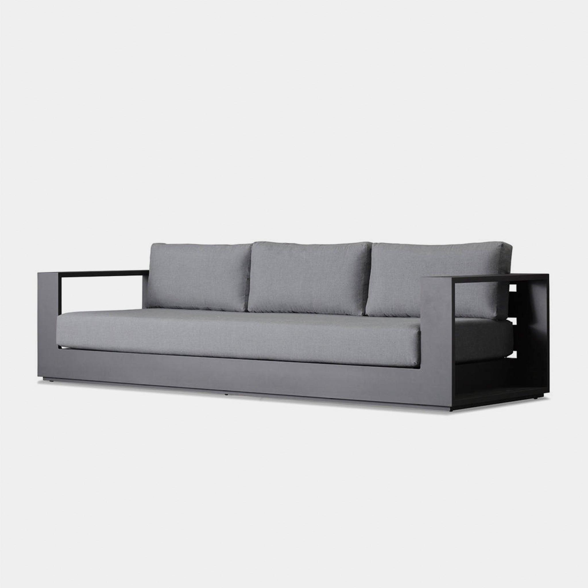 Harbour Hayman 3 Seat Sofa - Aluminum Asteroid, Siesta Indigo, Batyline Silver