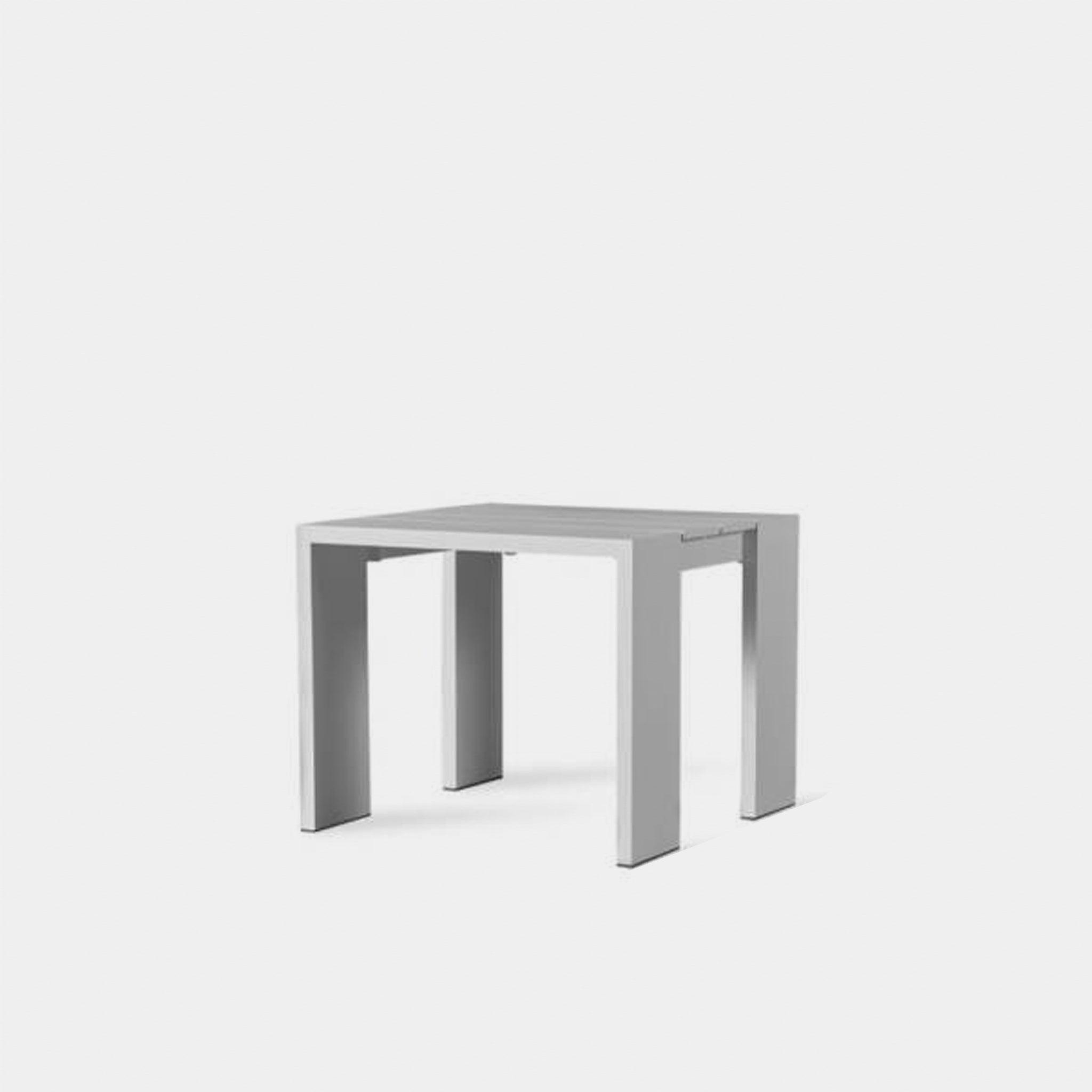 Harbour Hayman Side Table Square - Aluminum Asteroid