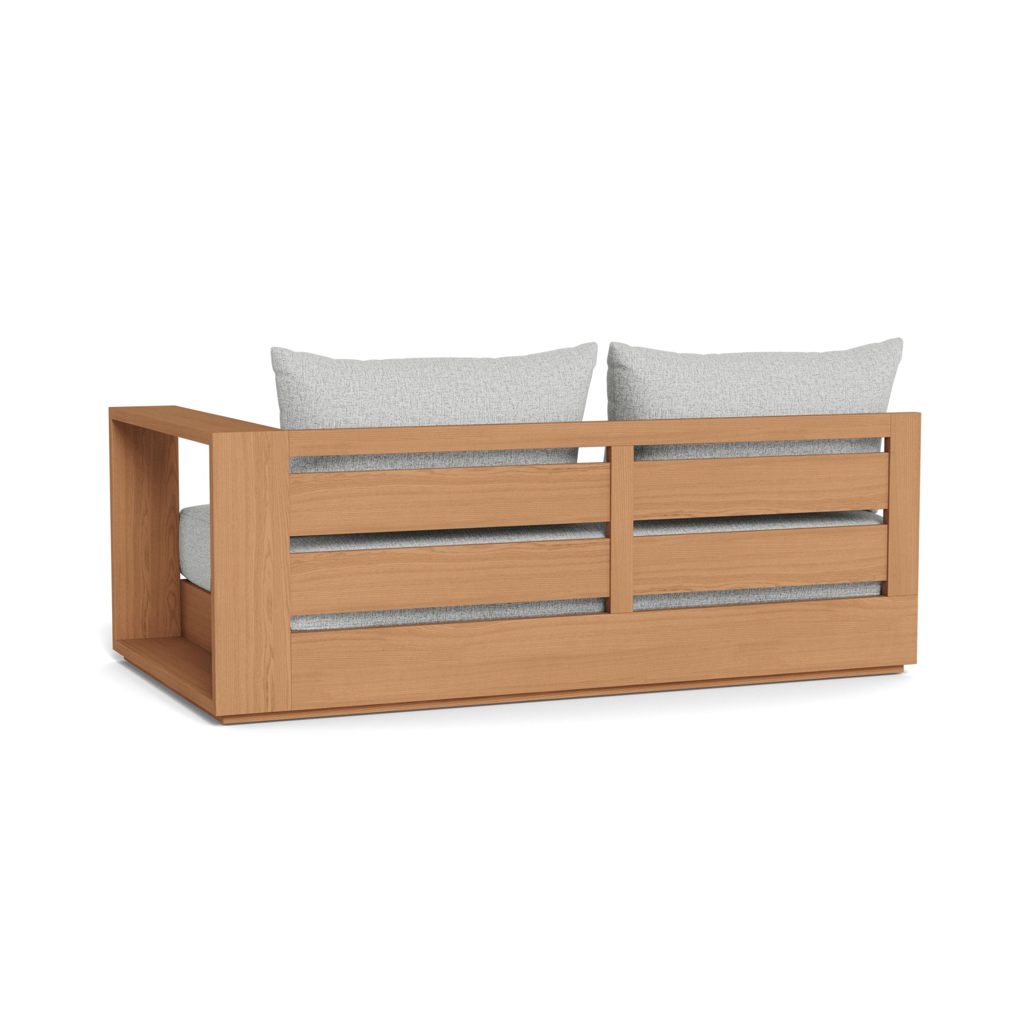 Harbour Hayman Teak 2 Seat 1 Arm Right - Teak Natural, Copacabana Sand, Batyline White