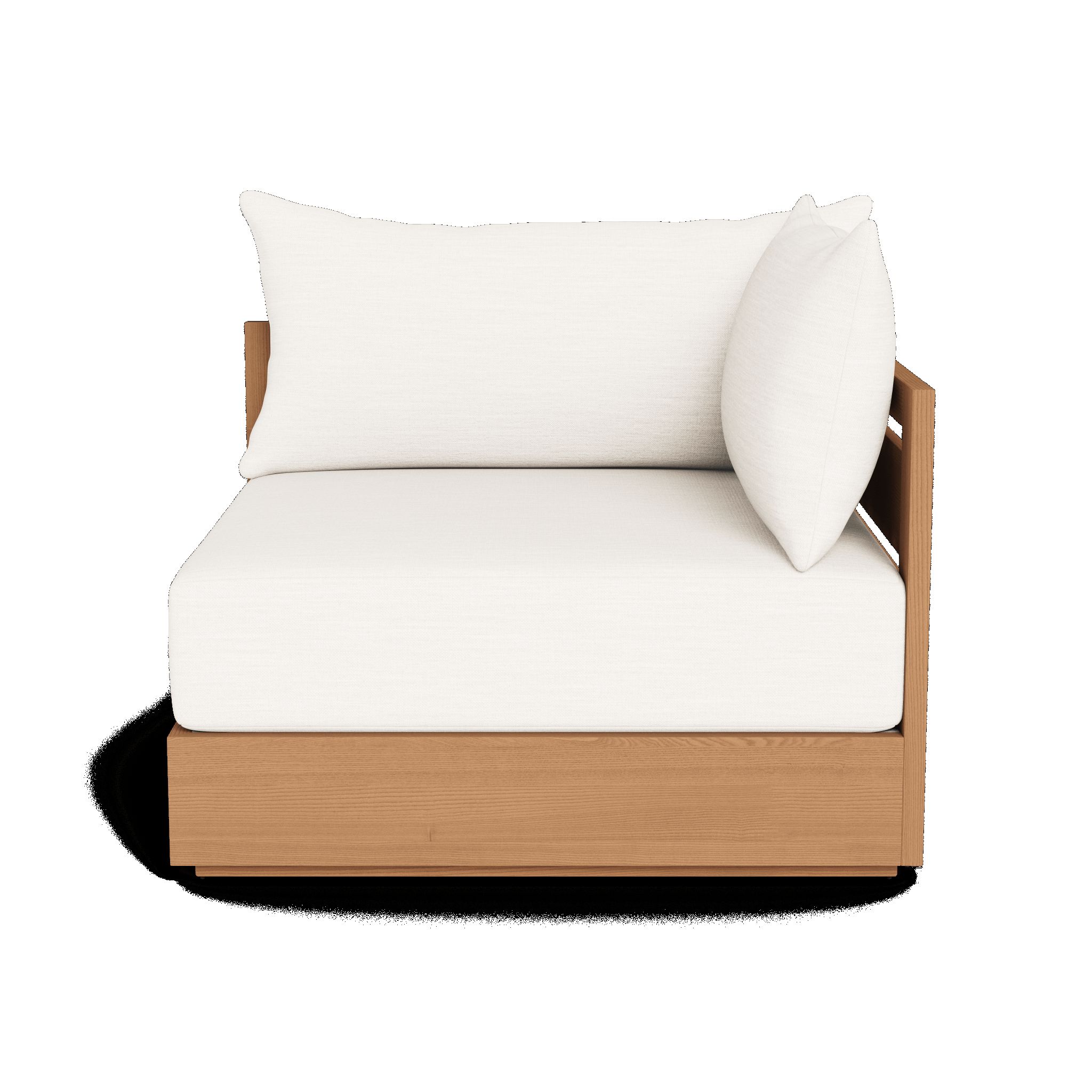 Harbour Hayman Teak Corner - Teak Natural, Copacabana Midnight, Batyline White