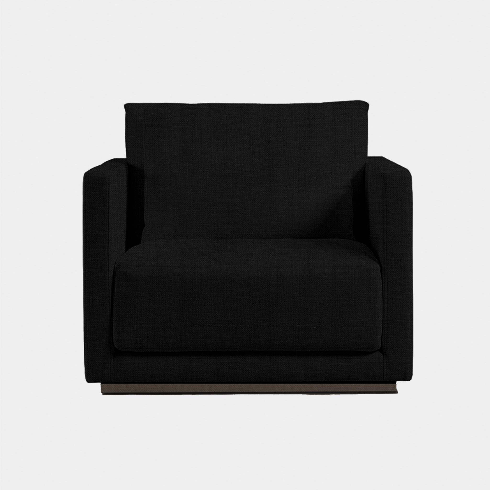 Harbour Ithaca Lounge Chair - Oak Brown, Boucle Charcoal