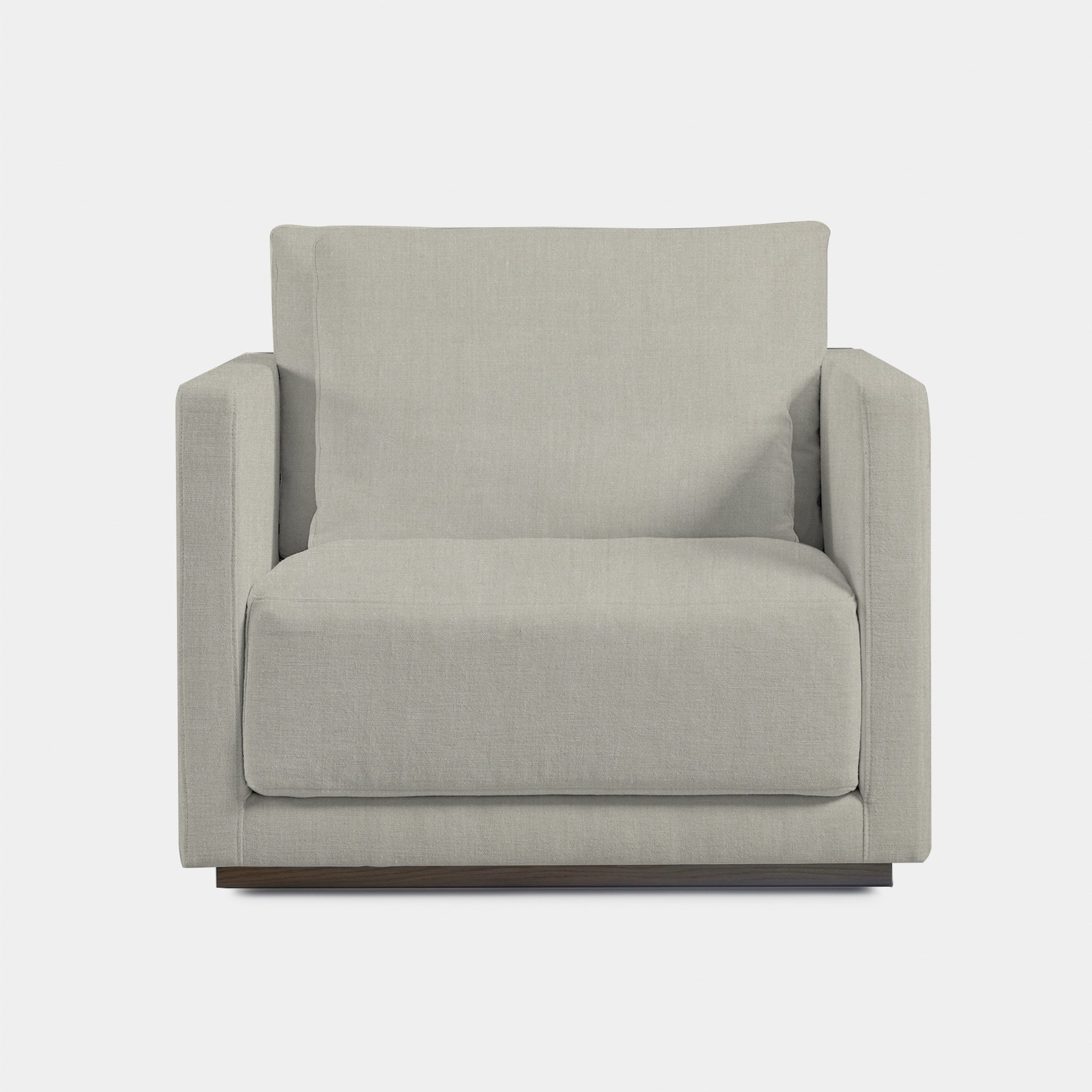 Harbour Ithaca Lounge Chair - Oak Brown, Boucle Ivory