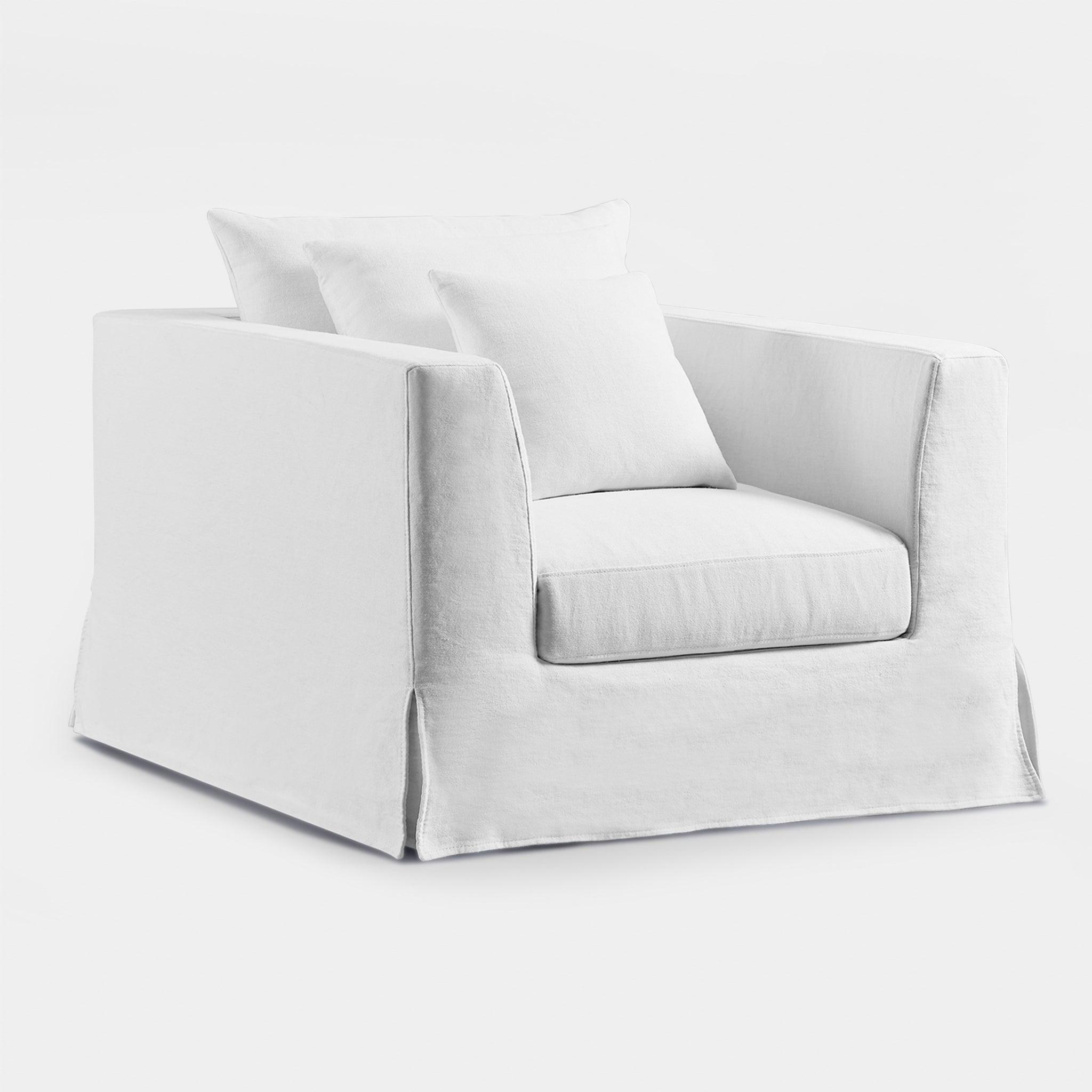 Harbour Kos Lounge Chair - Harbour Belgian Linen White