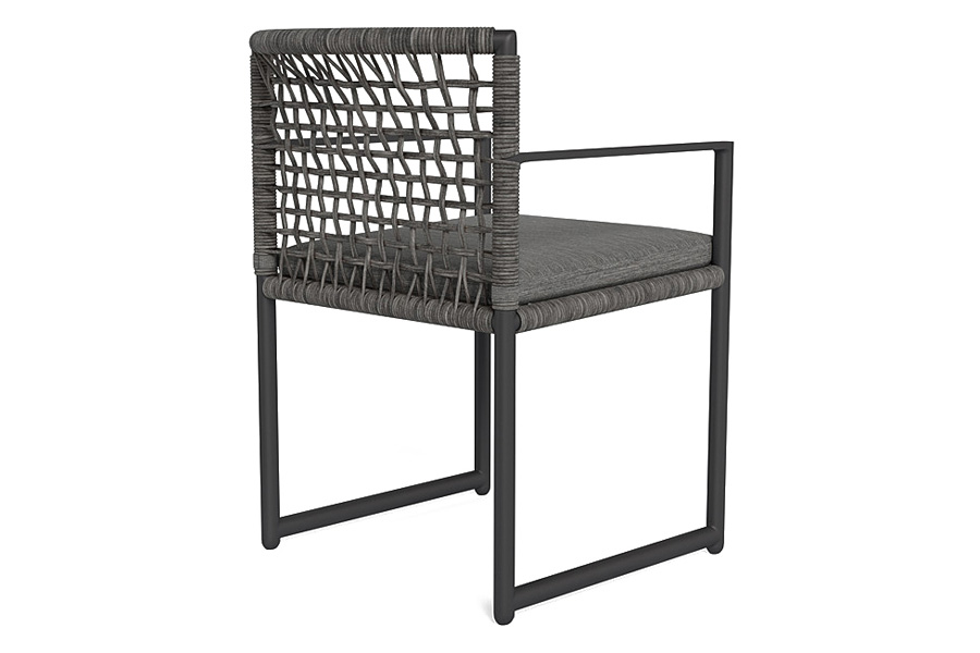 Harbour Loop Dining Chair - Aluminum Asteroid, Cast Slate