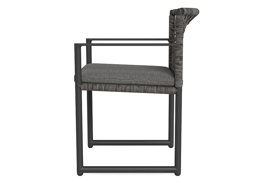 Harbour Loop Dining Chair - Aluminum Asteroid, Cast Slate