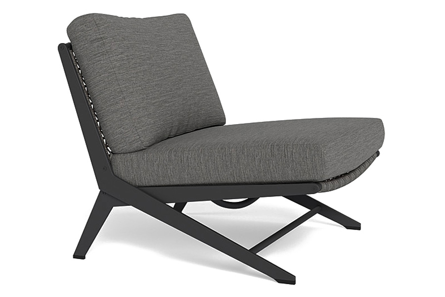 Harbour Loop Easy Chair - Aluminum Asteroid, Lisos Grafito