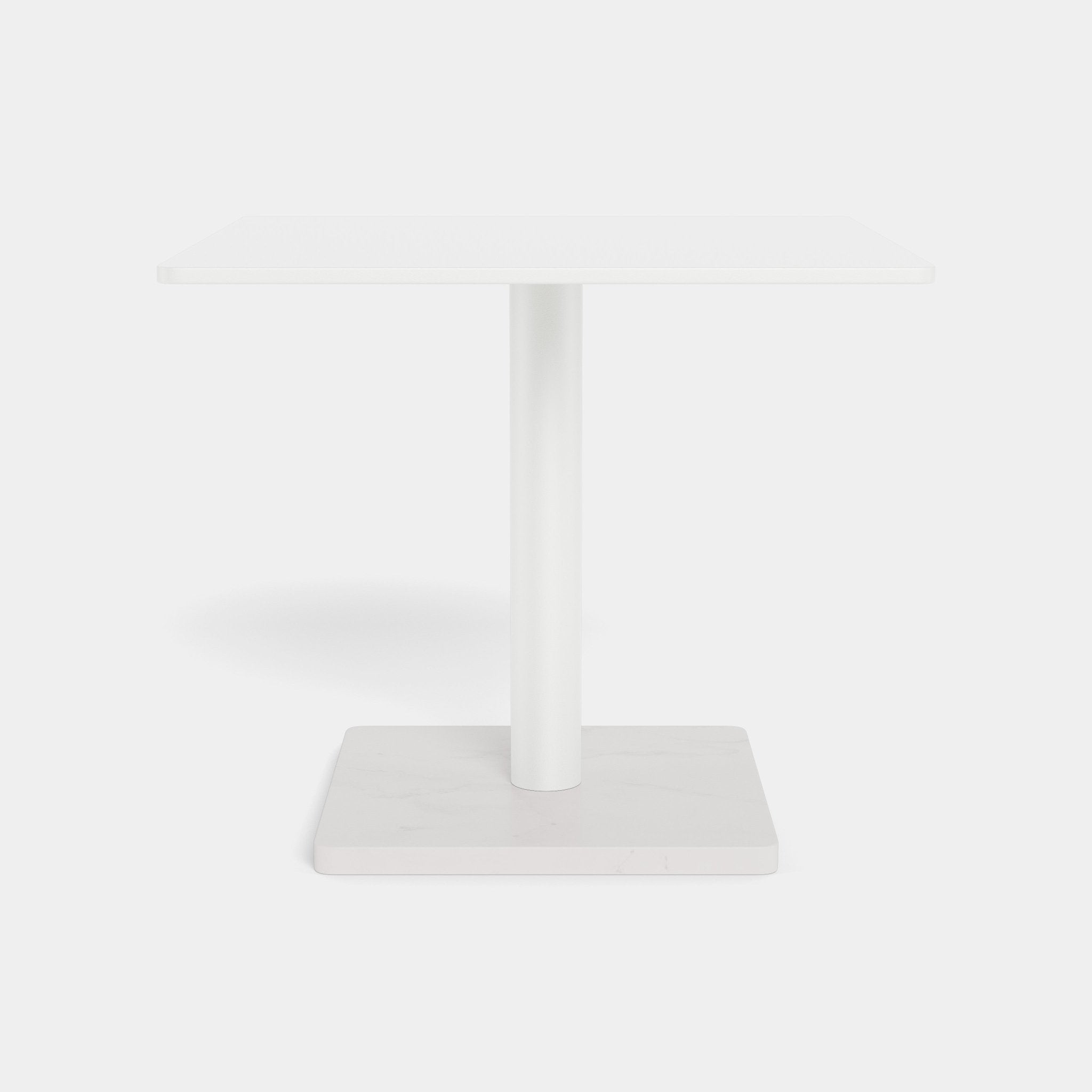 Harbour Madison Square Side Table - Aluminum Asteroid, Granite Black