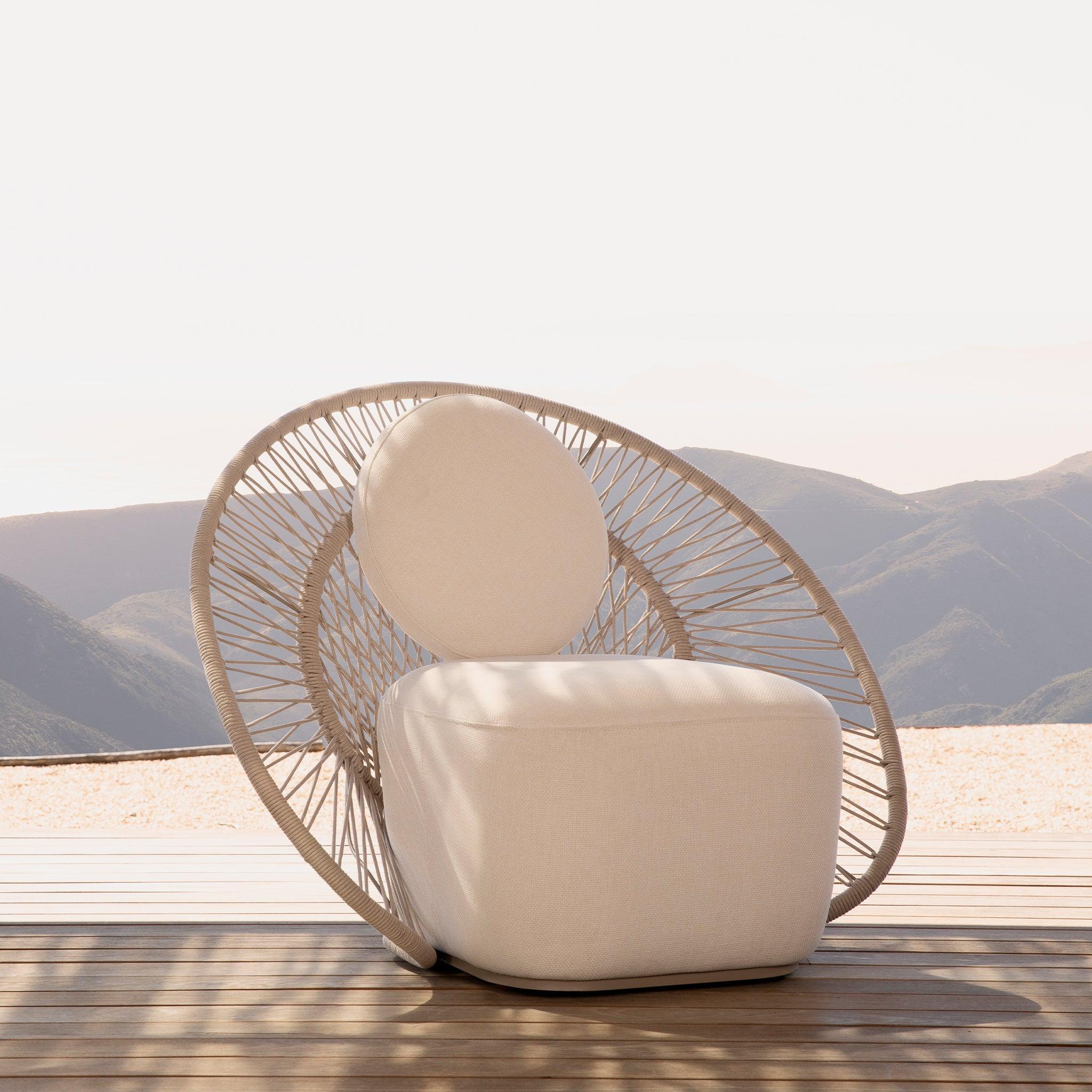 Harbour Maui Lounge Chair - Rope Shell, Panama Blanco