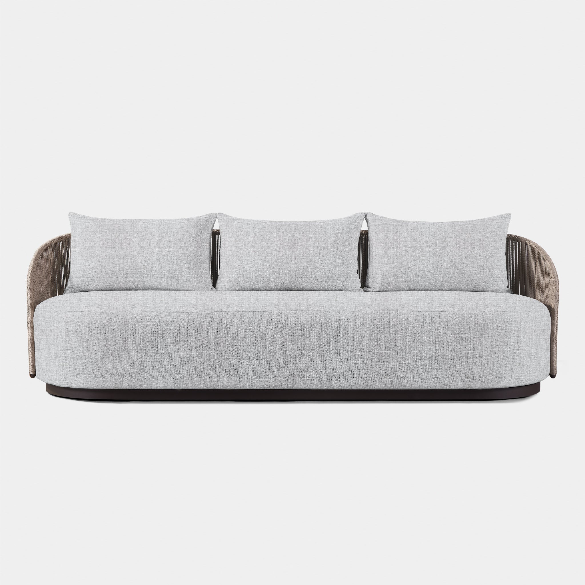 Harbour Milan 3 Seat Sofa - Aluminum Bronze, Copacabana Midnight, Twisted Rope Dune