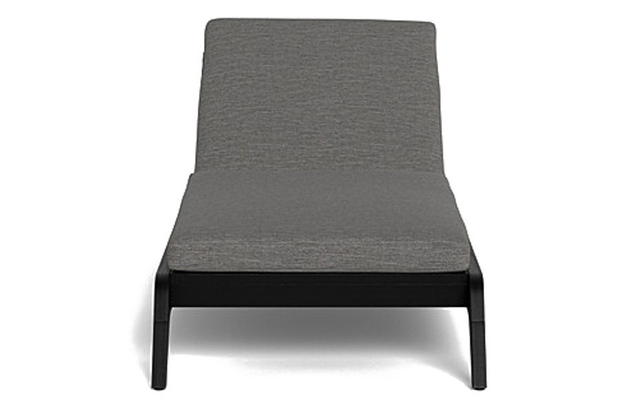 Harbour Mlb Slatted Sun Lounge - Teak Charcoal, Copacabana Sand