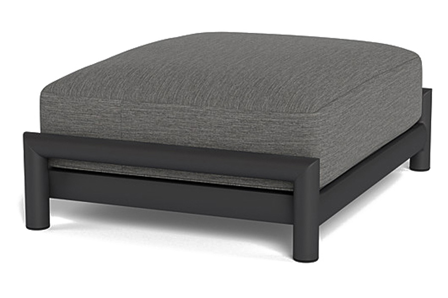 Harbour Moab Ottoman - Aluminum Asteroid, Copacabana Midnight