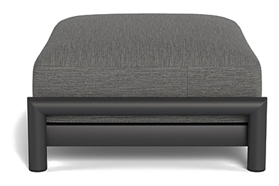 Harbour Moab Ottoman - Aluminum Asteroid, Riviera Slate