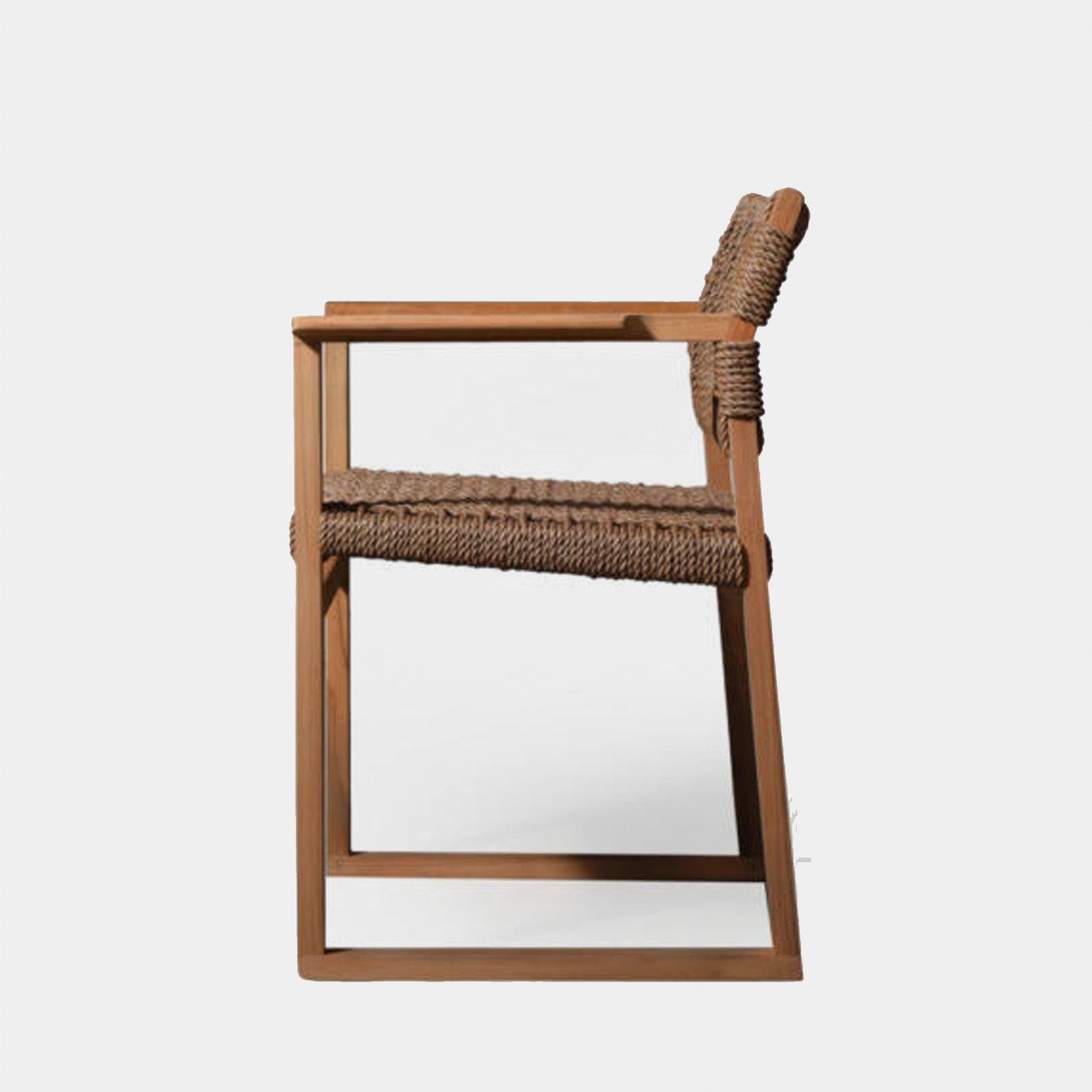 Harbour Noosa Dining Chair - Teak Natural, Twisted Resin Rope