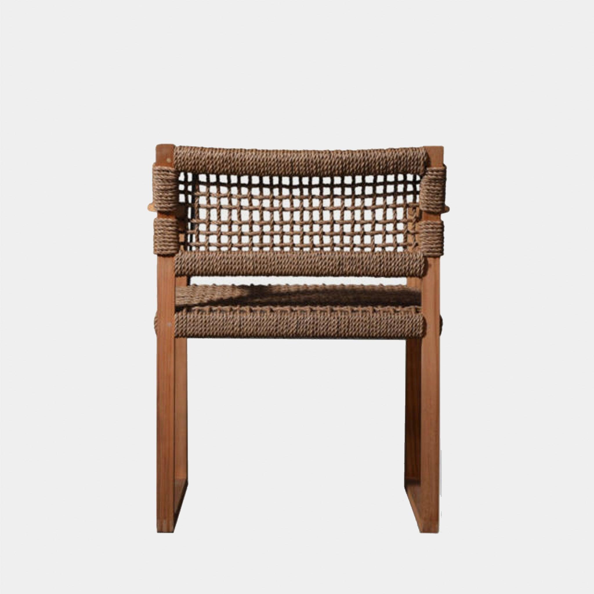 Harbour Noosa Dining Chair - Teak Natural, Twisted Resin Rope