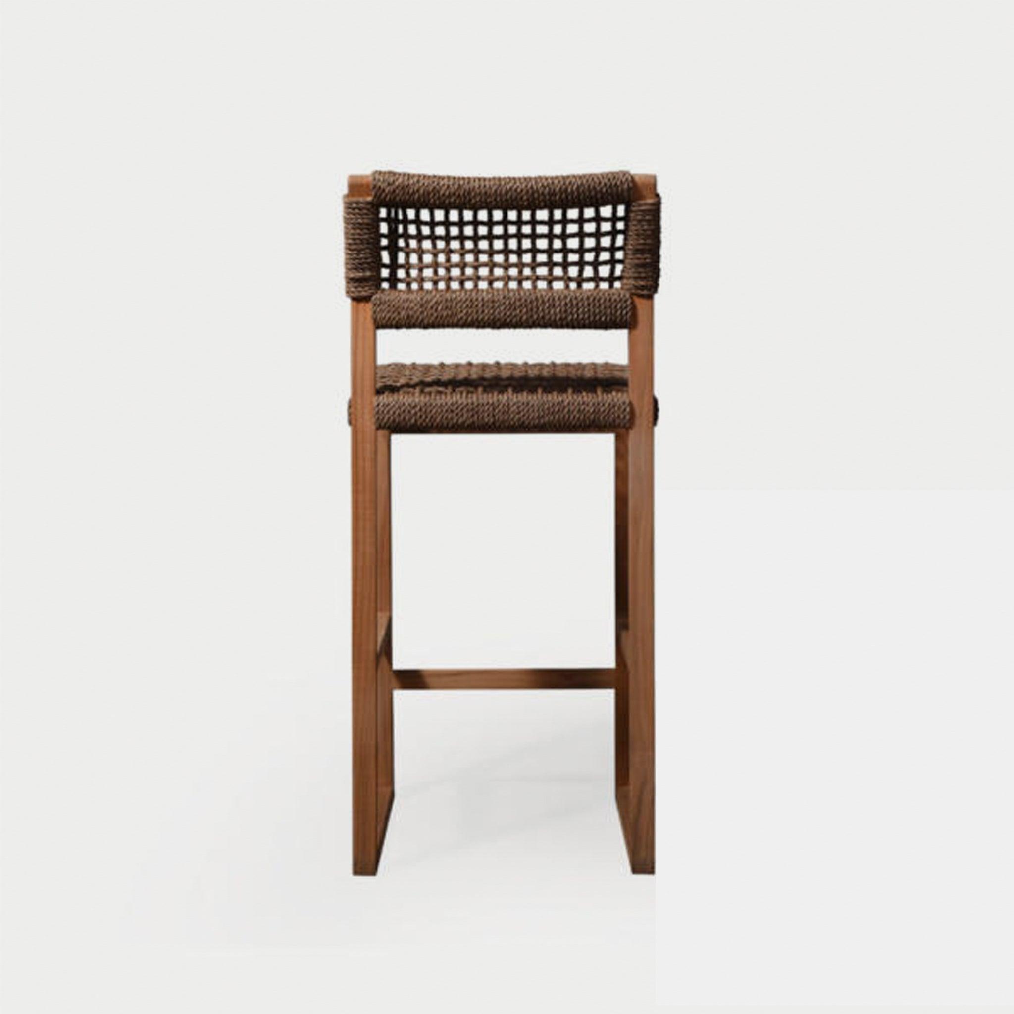 Harbour Noosa Counter Stool - Teak Natural, Twisted Resin Rope