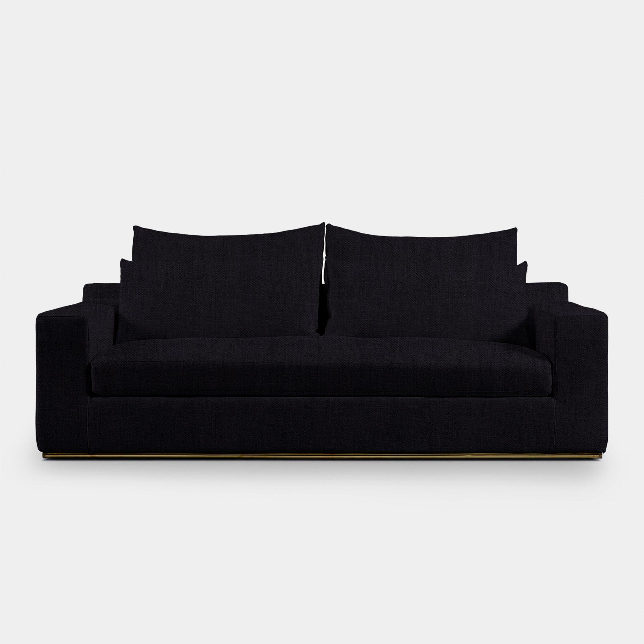 Harbour Ocean 2 Seat Sofa - Harbour Belgian Linen Black