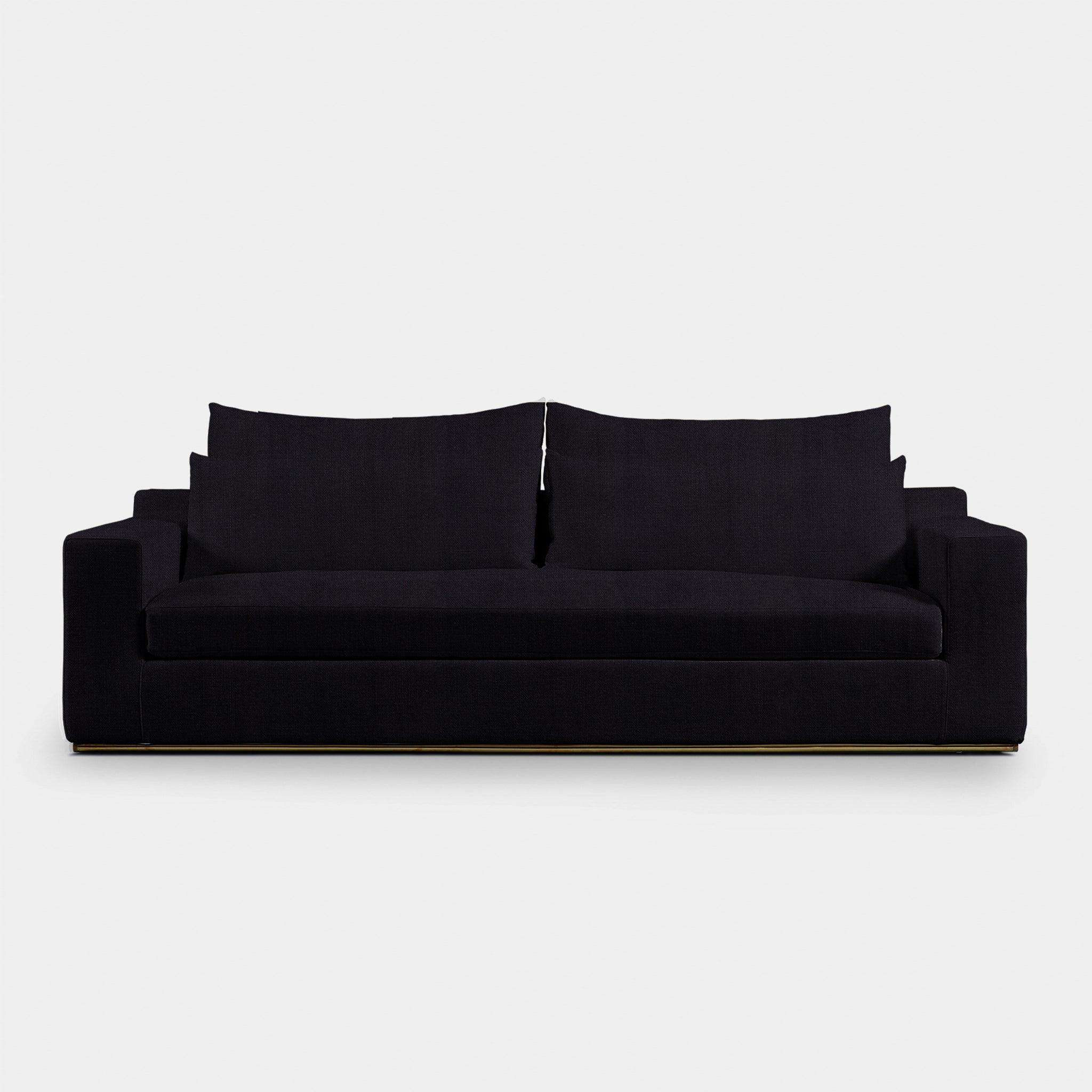 Harbour Ocean 2.5 Seat Sofa - Harbour Belgian Linen Black