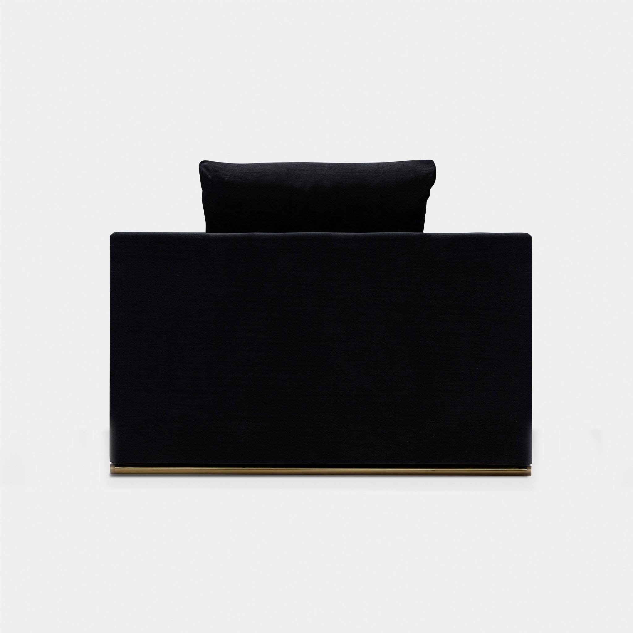 Harbour Ocean Lounge Chair - Velvet Dark Gray