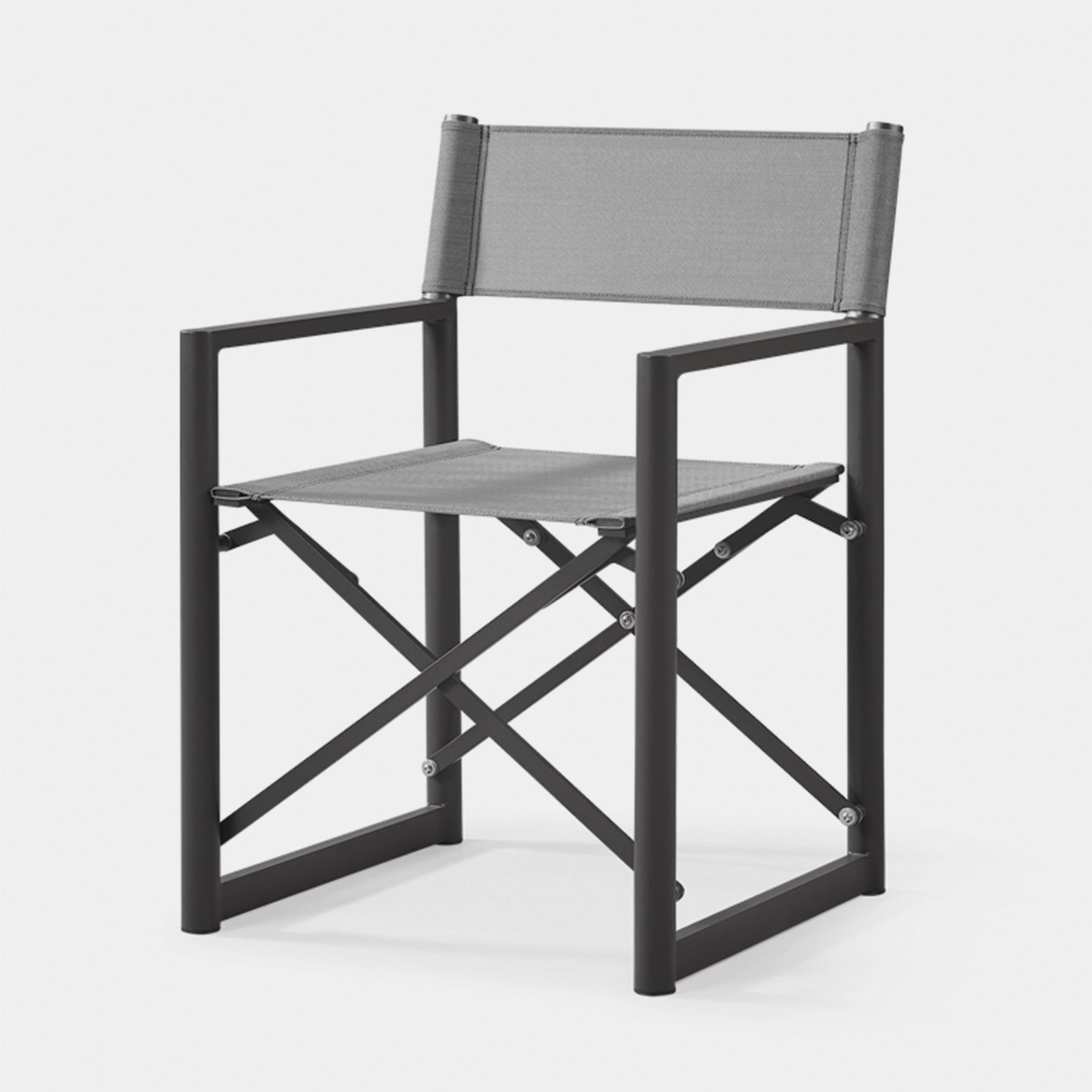 Harbour Pacific Aluminum Dining Chair - Aluminum White, Batyline White