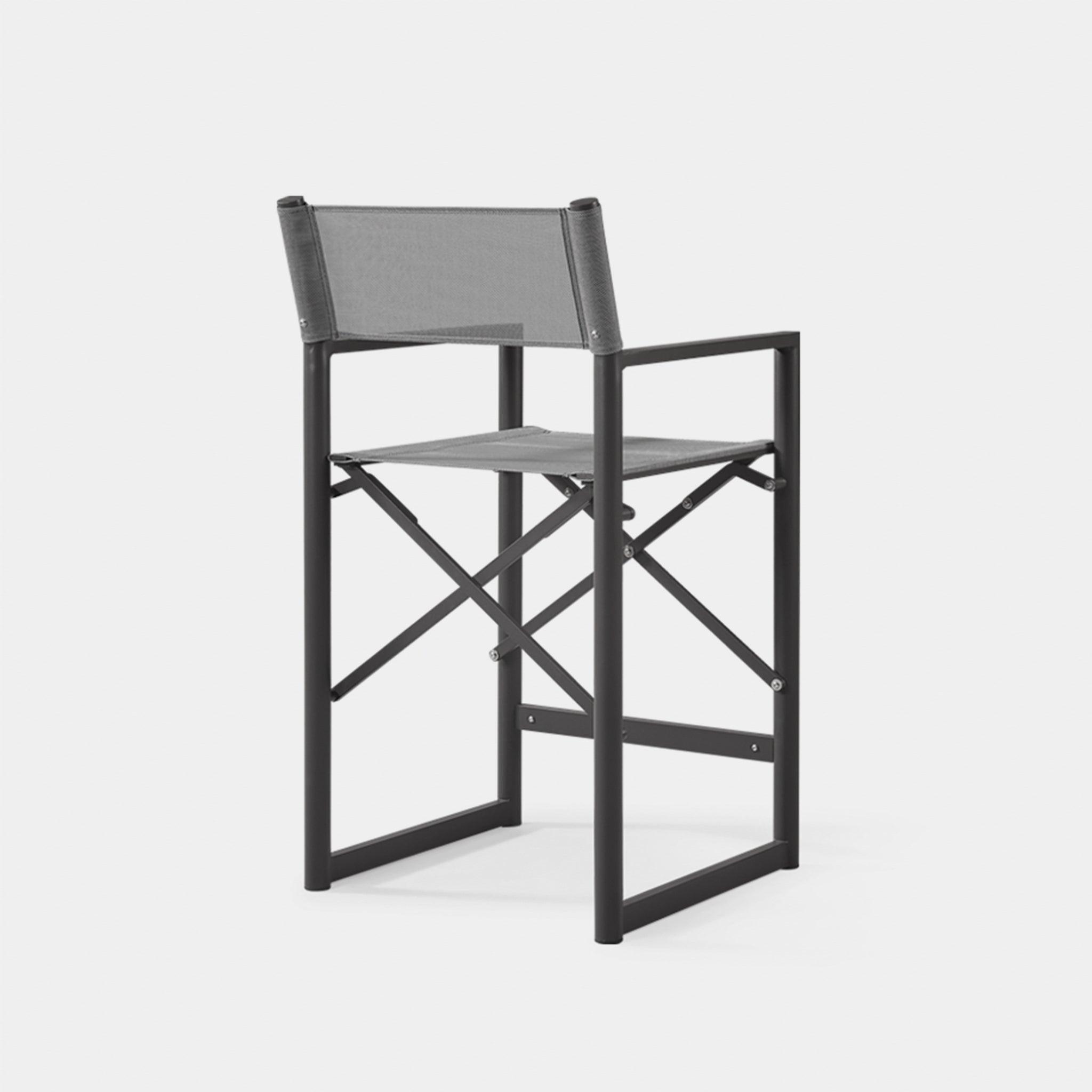 Harbour Pacific Aluminum Counter Stool - Aluminum White, Batyline White