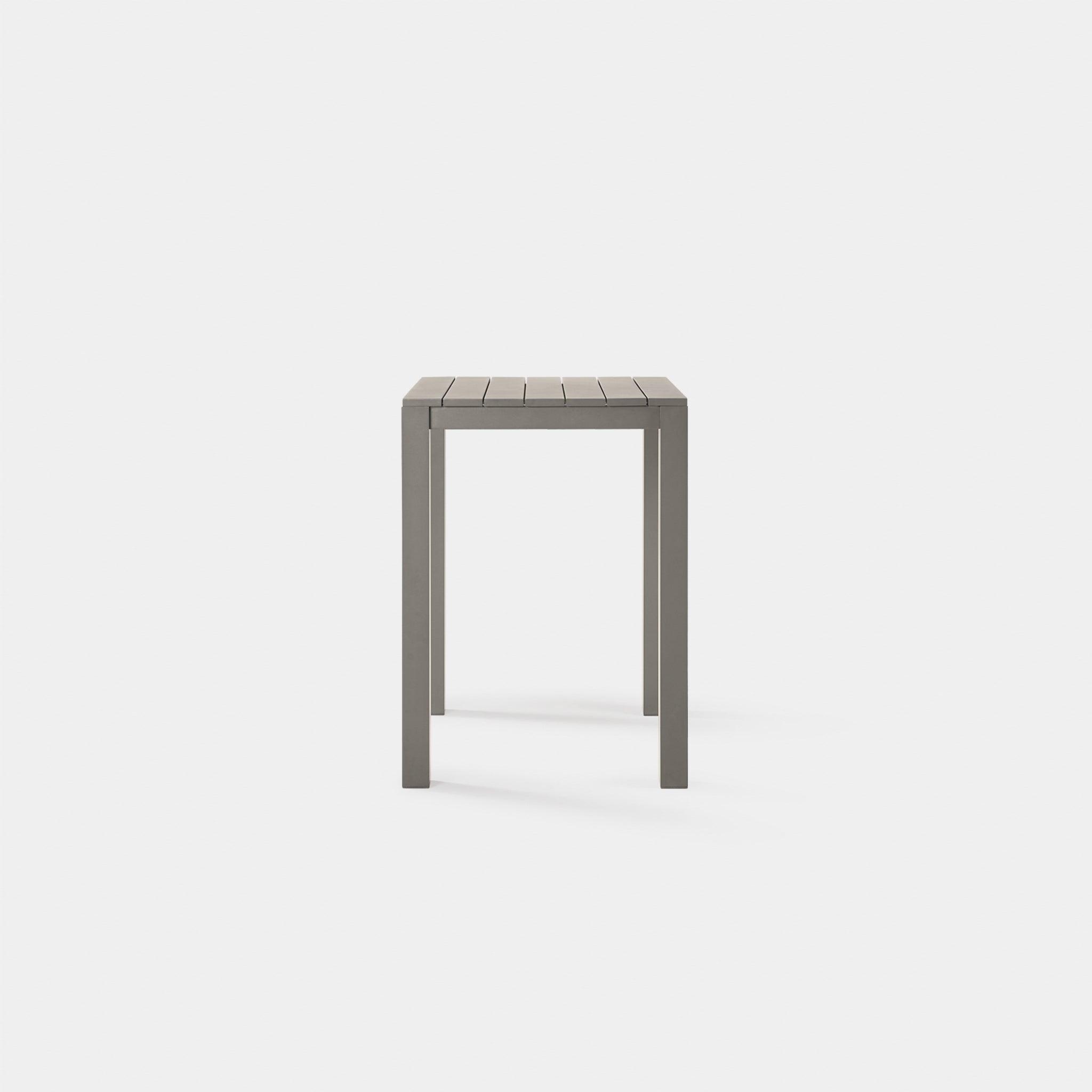 Harbour Pacific Aluminum Square Bar Table - Aluminum Asteroid