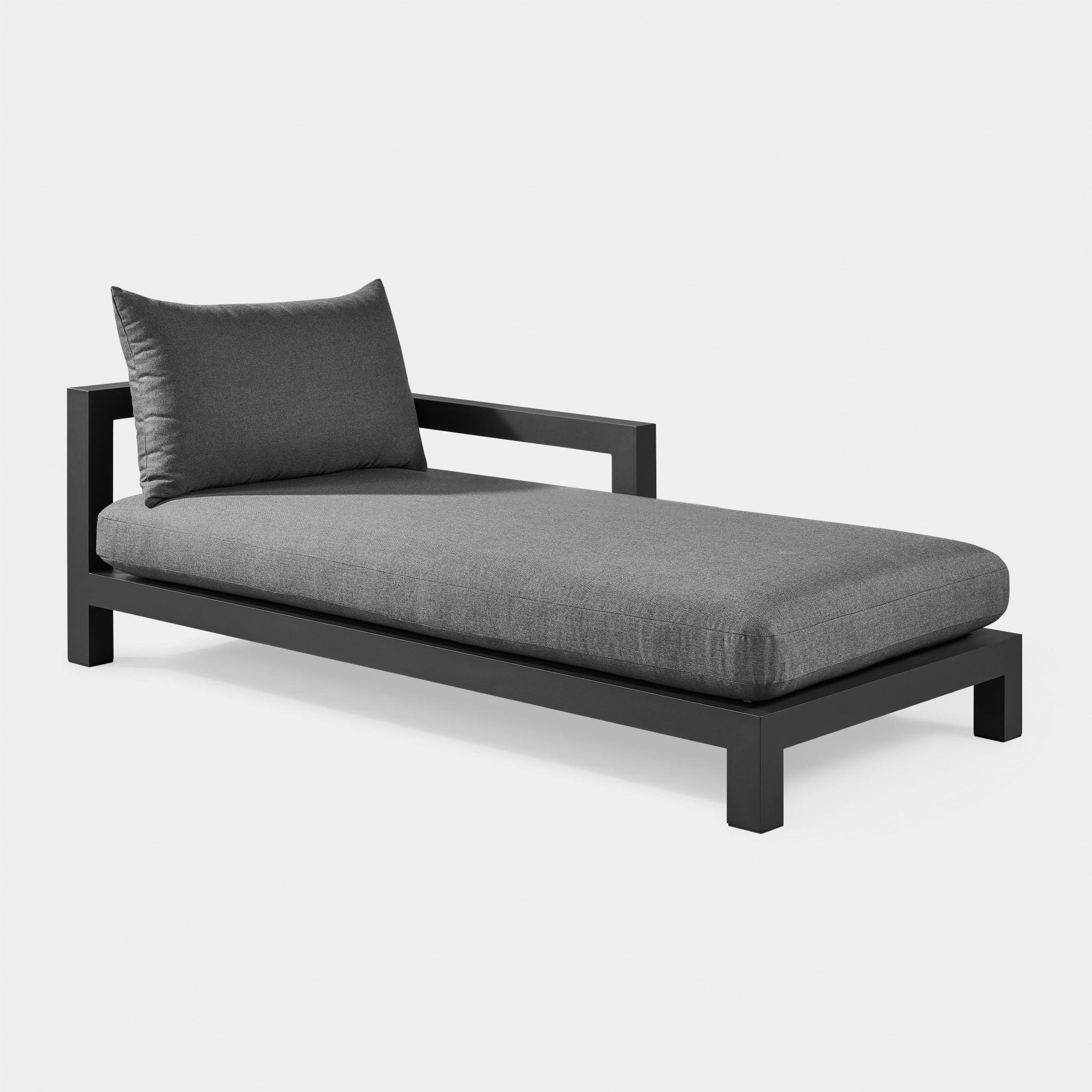 Harbour Pacific Aluminum Chaise - Aluminum Asteroid, Copacabana Midnight, Batyline Silver