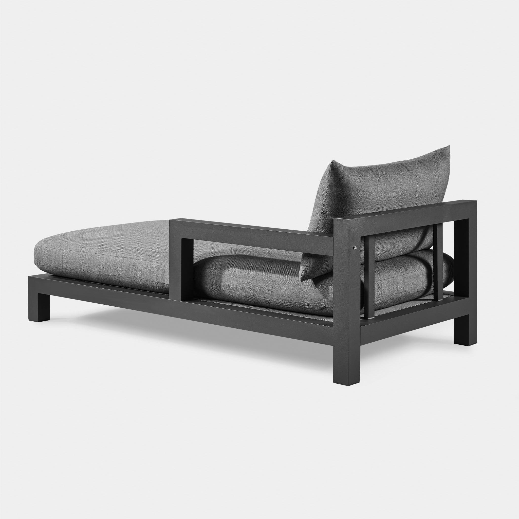 Harbour Pacific Aluminum Chaise - Aluminum Asteroid, Copacabana Midnight, Batyline Silver