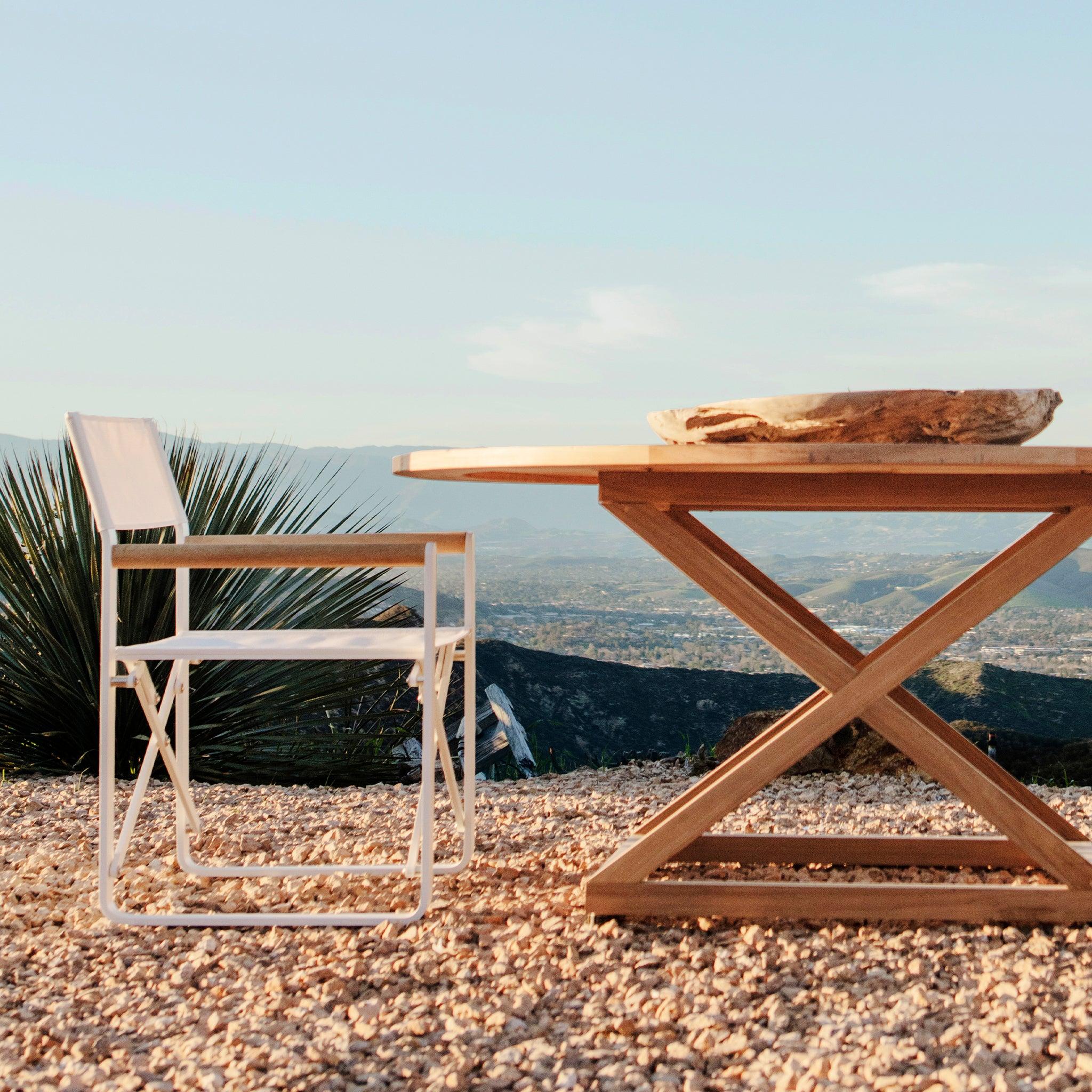 Harbour Pacific Dining Chair - Teak Charcoal, Batyline Silver