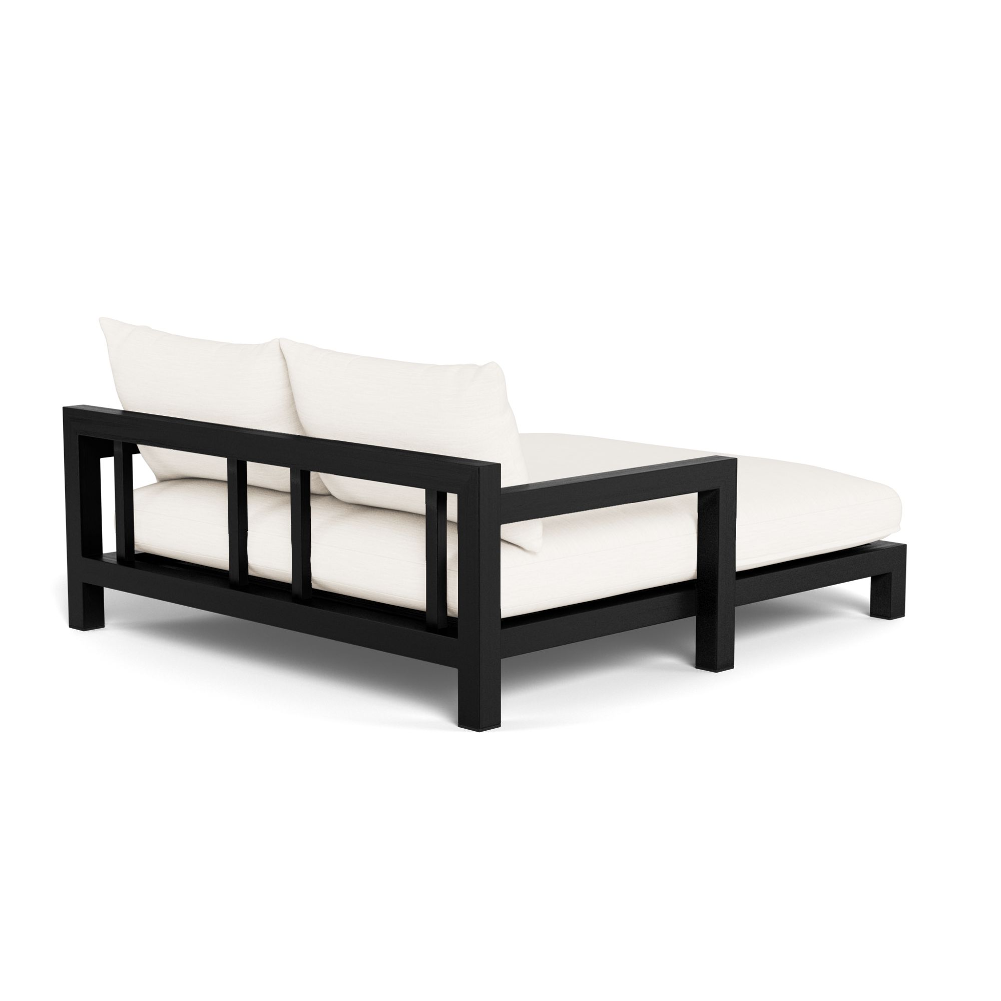 Harbour Pacific Daybed - Teak Charcoal, Panama Blanco, Batyline Black