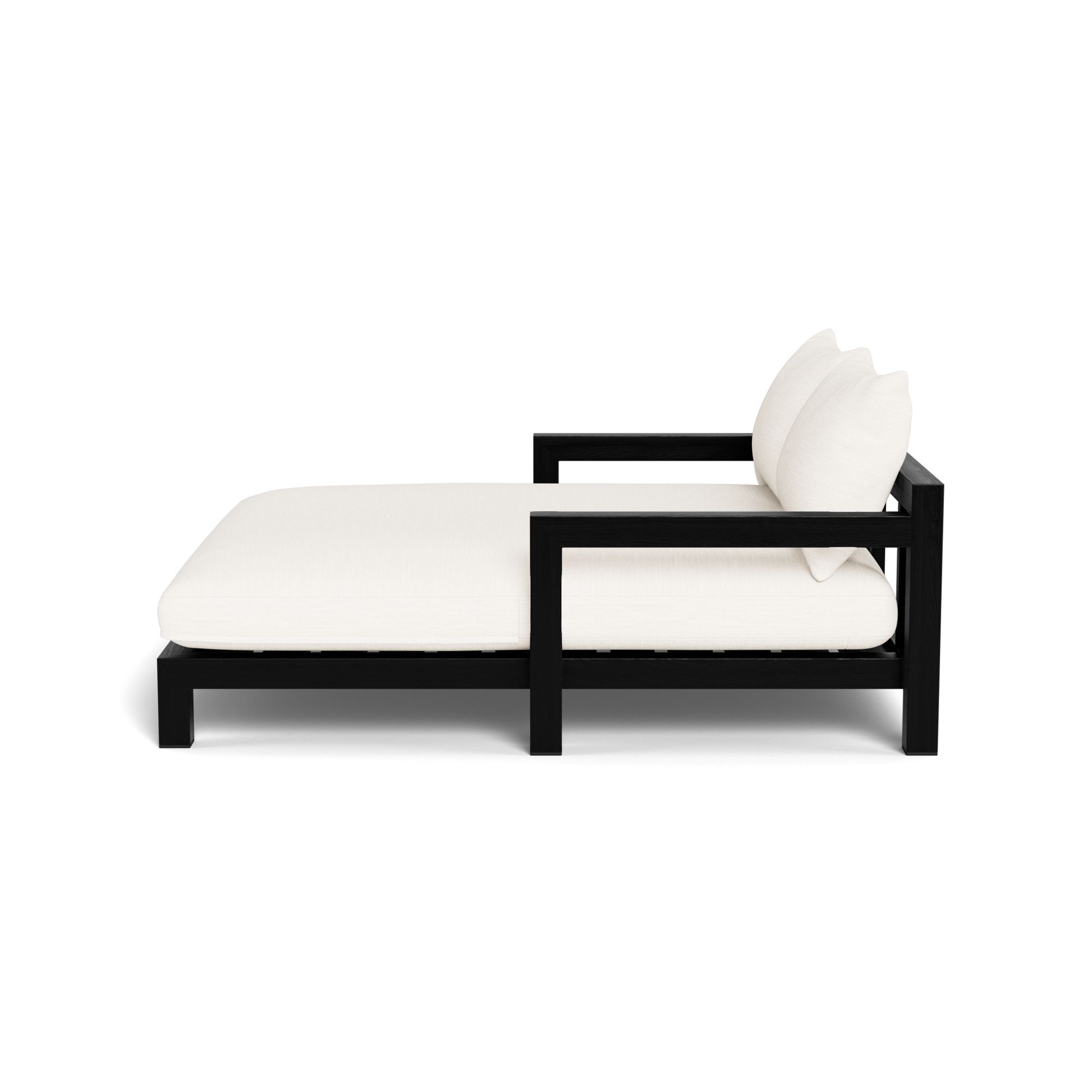 Harbour Pacific Daybed - Teak Charcoal, Panama Blanco, Batyline Black