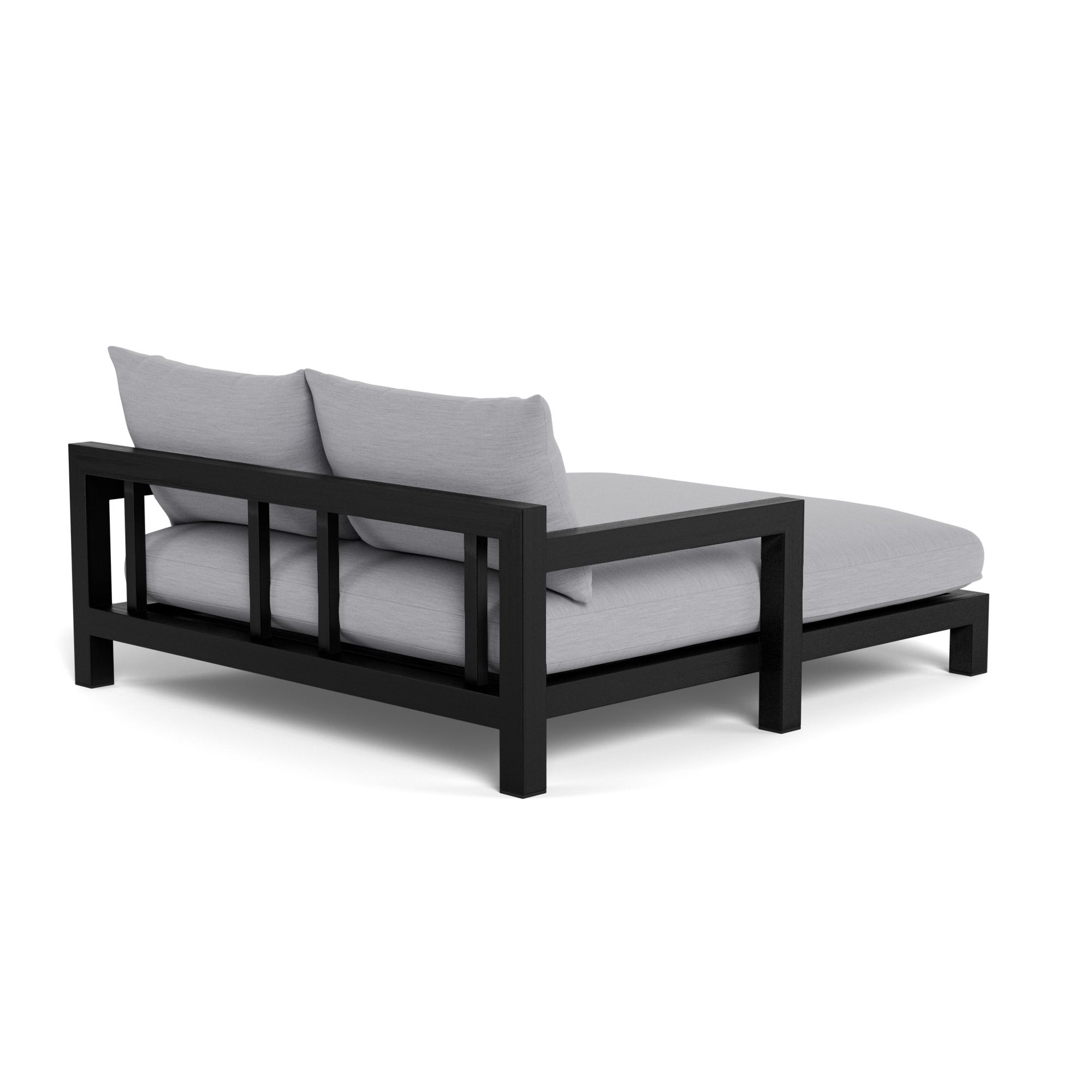 Harbour Pacific Daybed - Teak Charcoal, Panama Cloud, Batyline Black