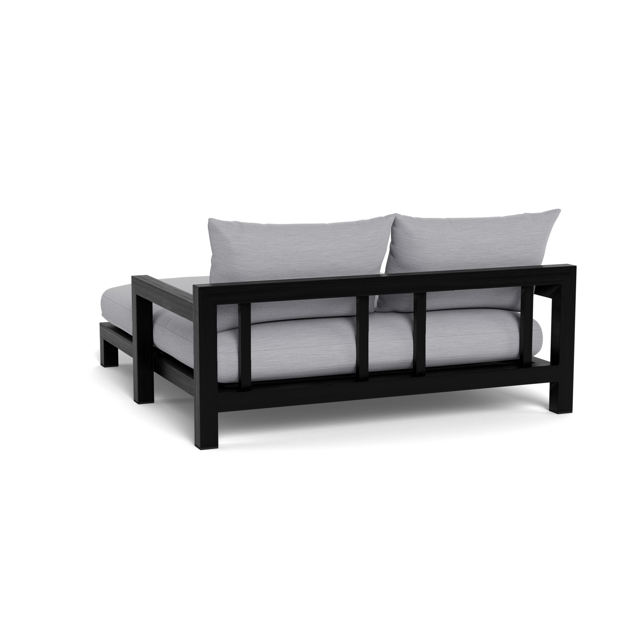 Harbour Pacific Daybed - Teak Charcoal, Panama Cloud, Batyline Black