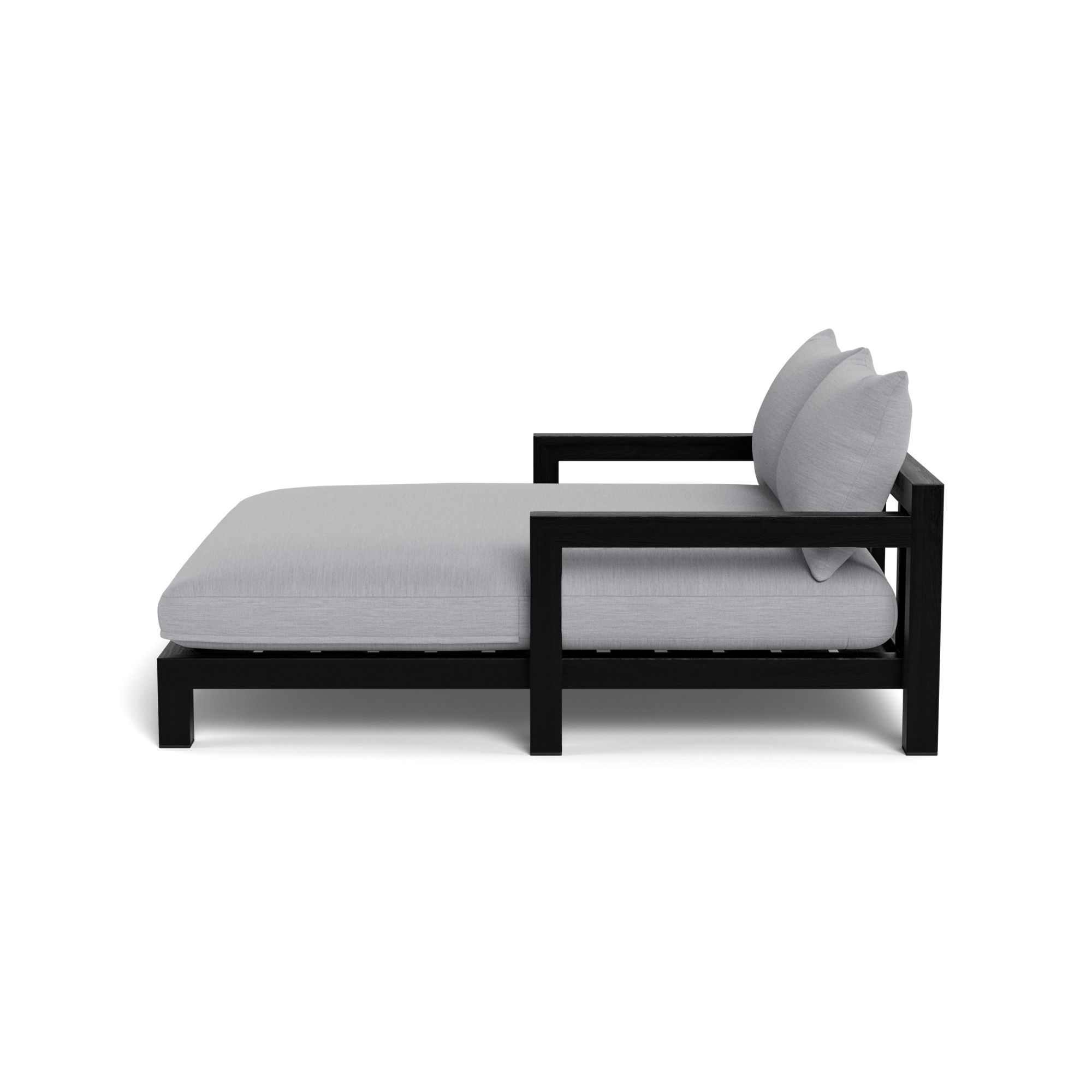 Harbour Pacific Daybed - Teak Charcoal, Panama Cloud, Batyline Black