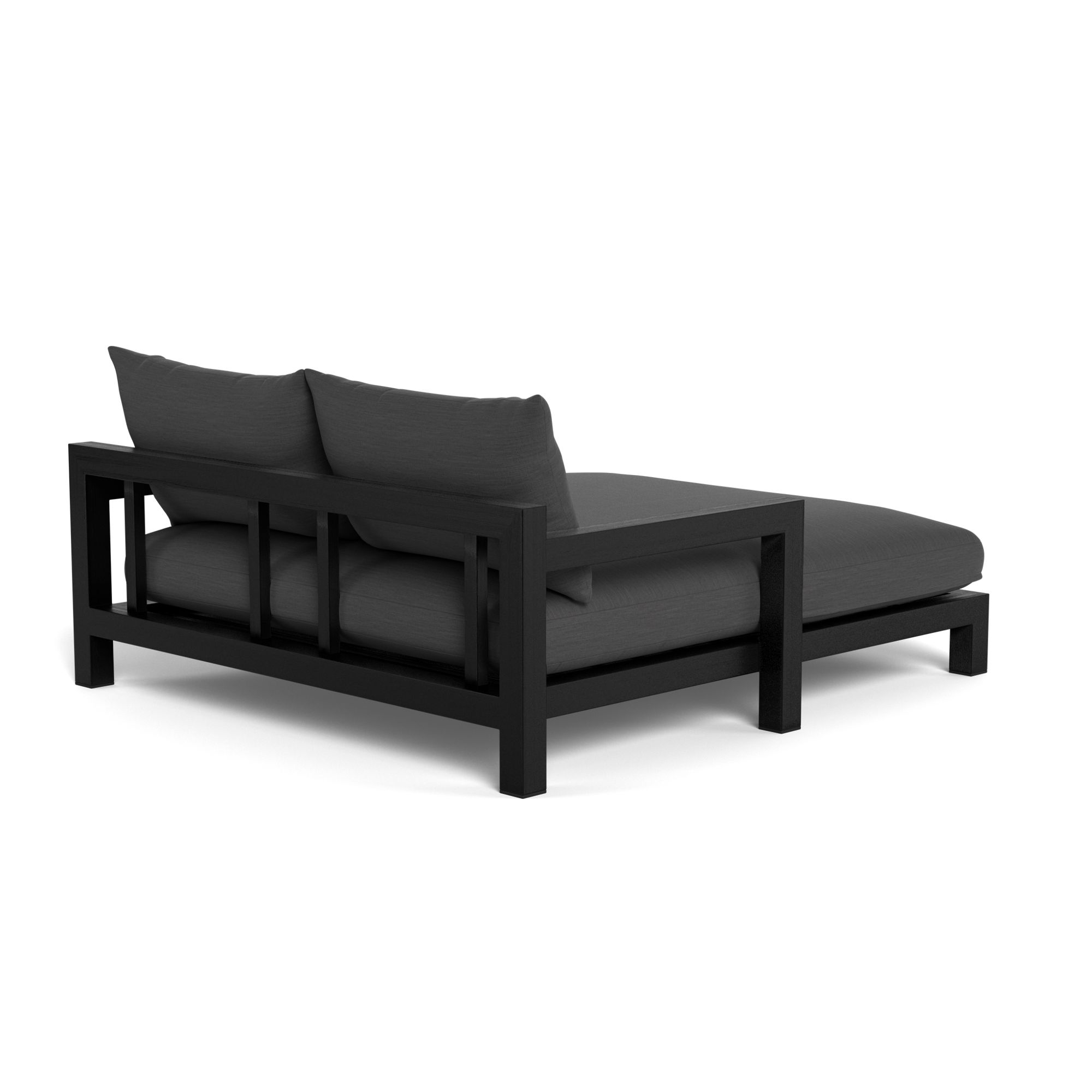 Harbour Pacific Daybed - Teak Charcoal, Panama Grafito, Batyline Black