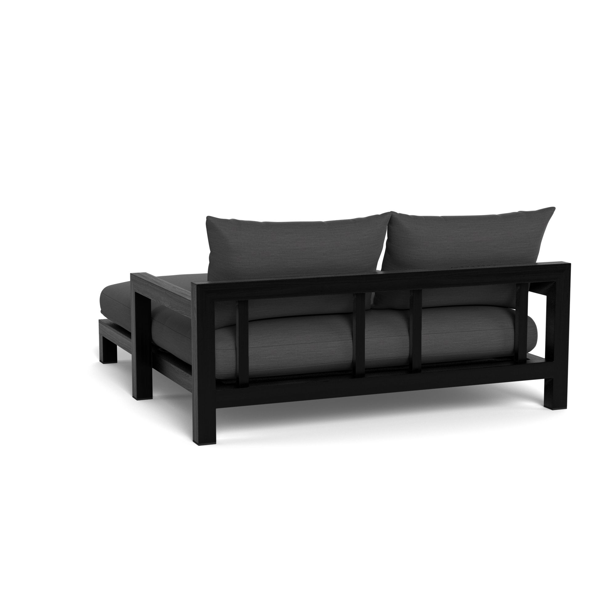 Harbour Pacific Daybed - Teak Charcoal, Panama Grafito, Batyline Black