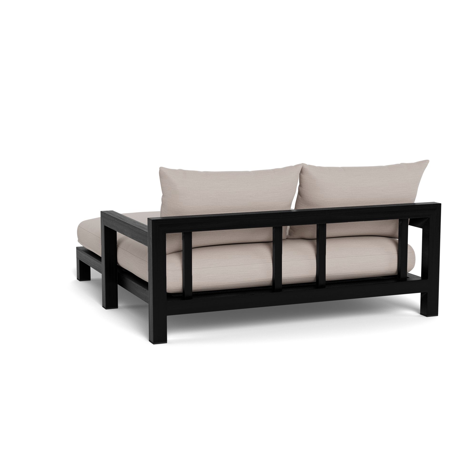 Harbour Pacific Daybed - Teak Charcoal, Panama Marble, Batyline Black