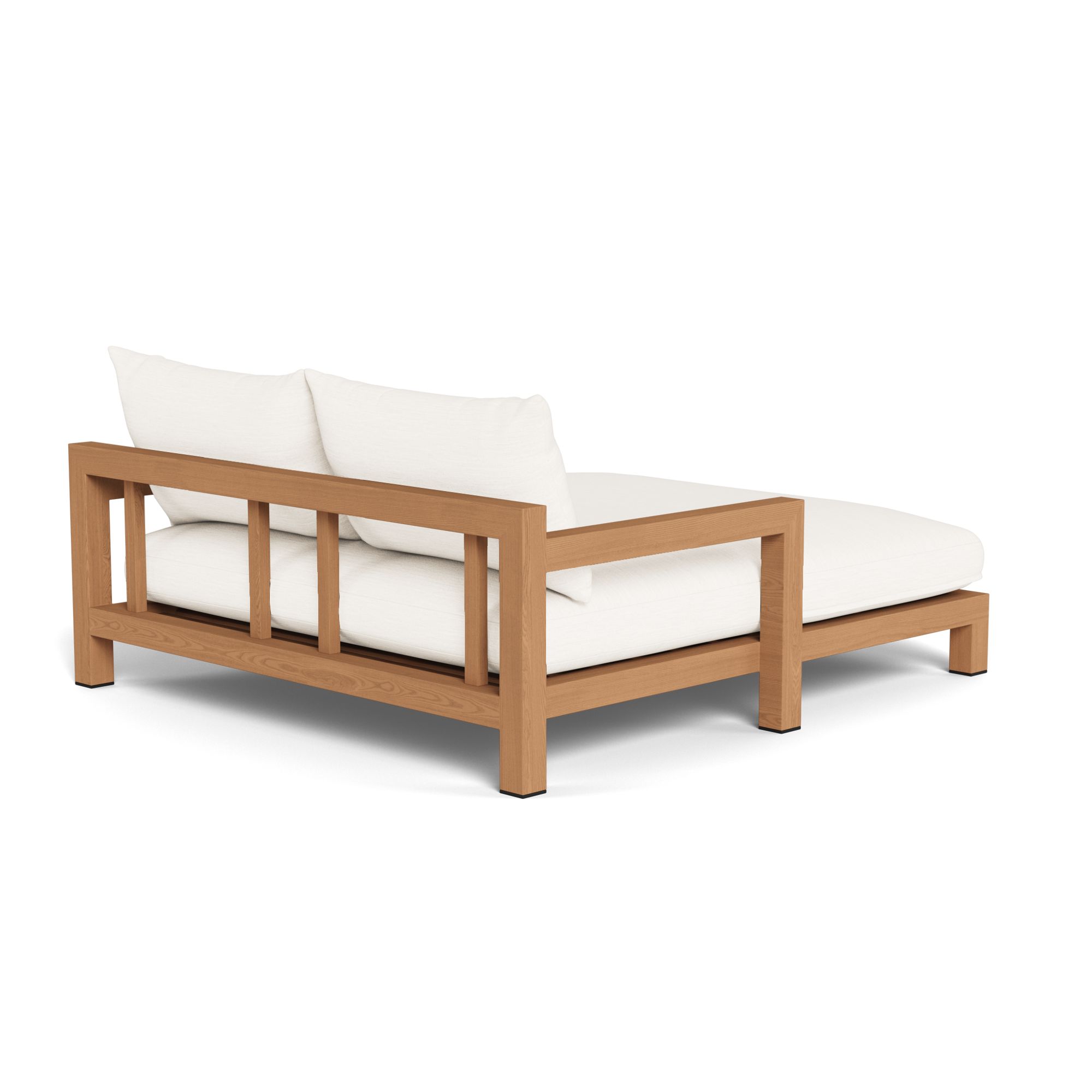 Harbour Pacific Daybed - Teak Natural, Panama Blanco, Batyline White