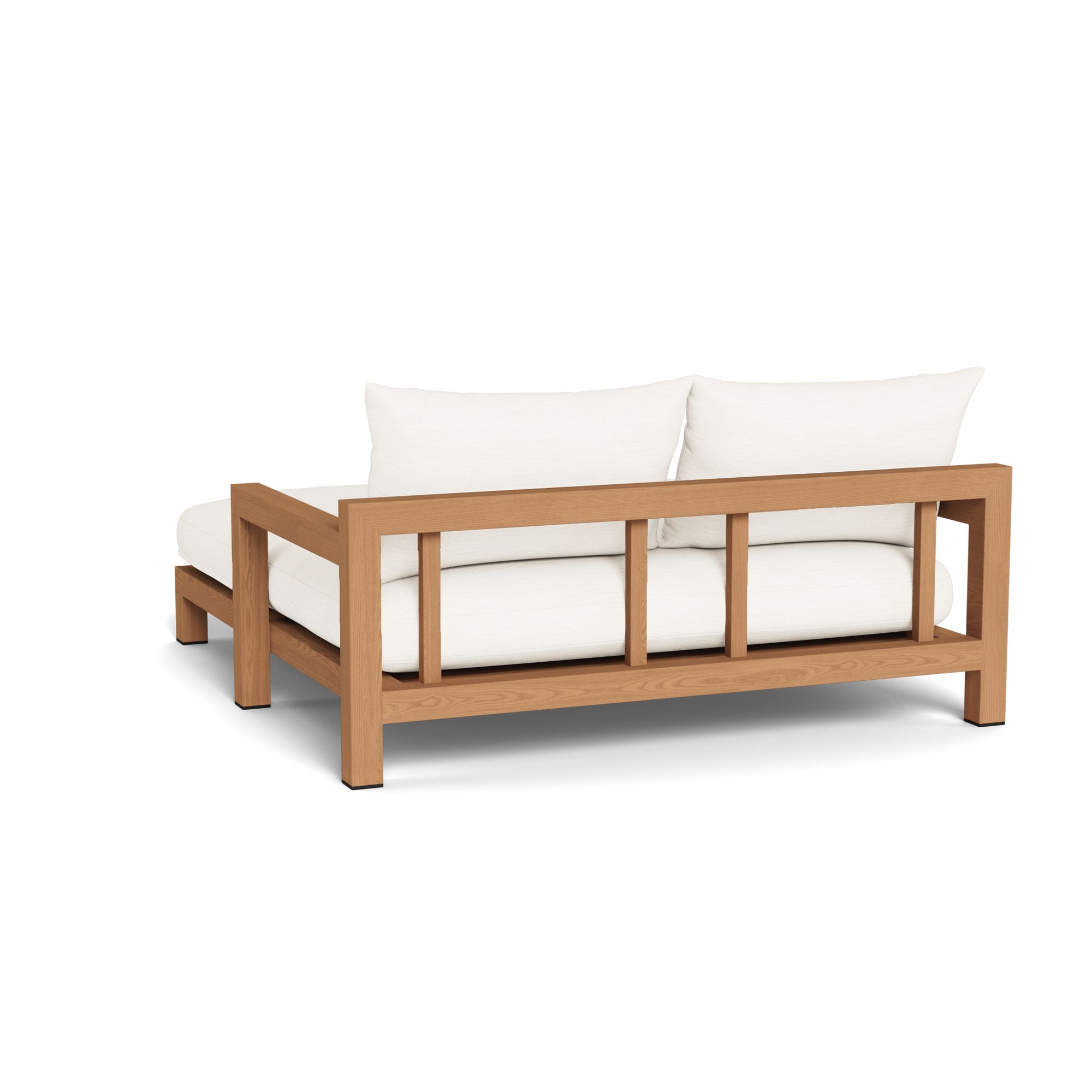 Harbour Pacific Daybed - Teak Natural, Panama Blanco, Batyline White