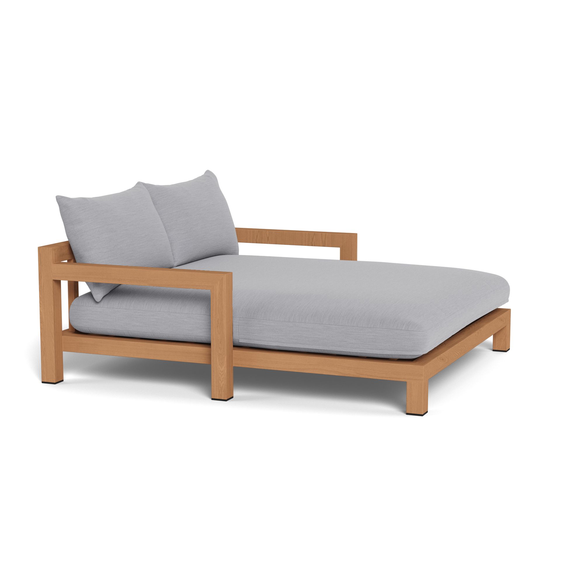 Harbour Pacific Daybed - Teak Natural, Panama Cloud, Batyline White