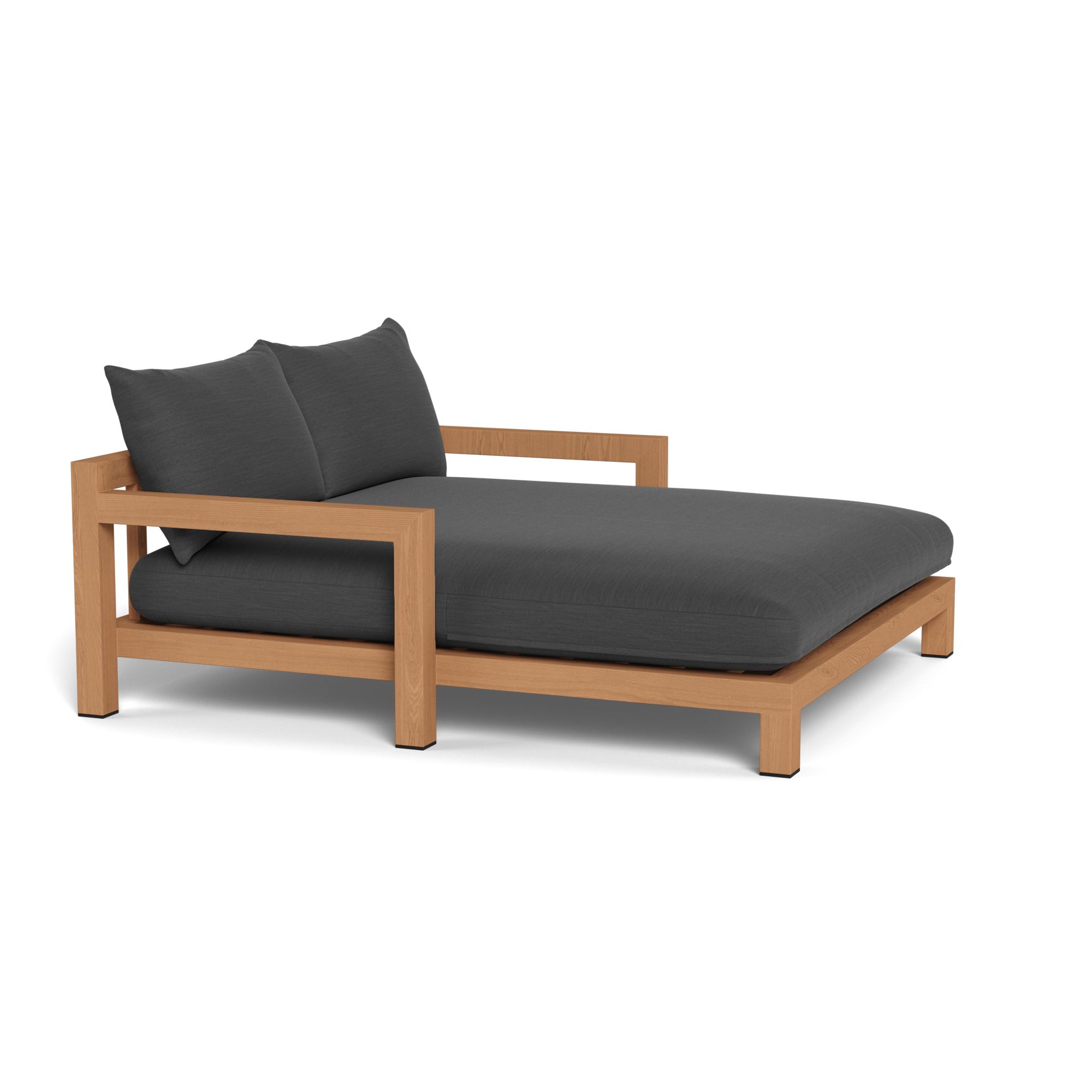 Harbour Pacific Daybed - Teak Natural, Panama Grafito, Batyline White