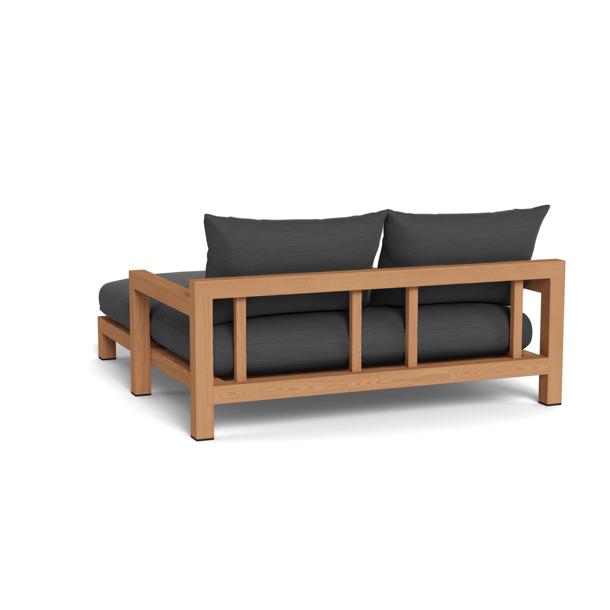 Harbour Pacific Daybed - Teak Natural, Panama Grafito, Batyline White