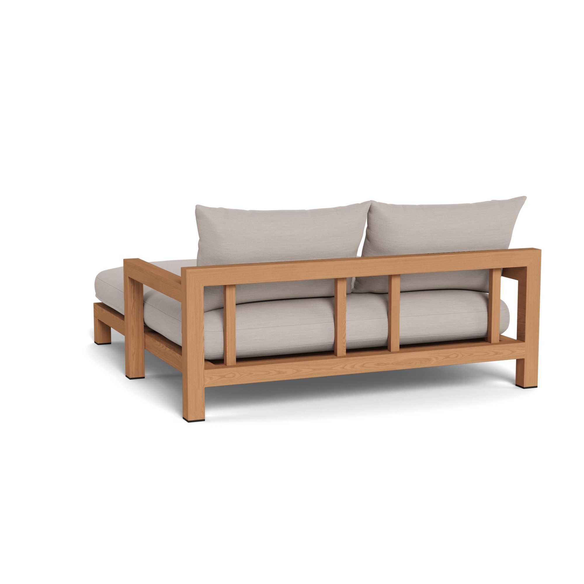 Harbour Pacific Daybed - Teak Natural, Panama Marble, Batyline White