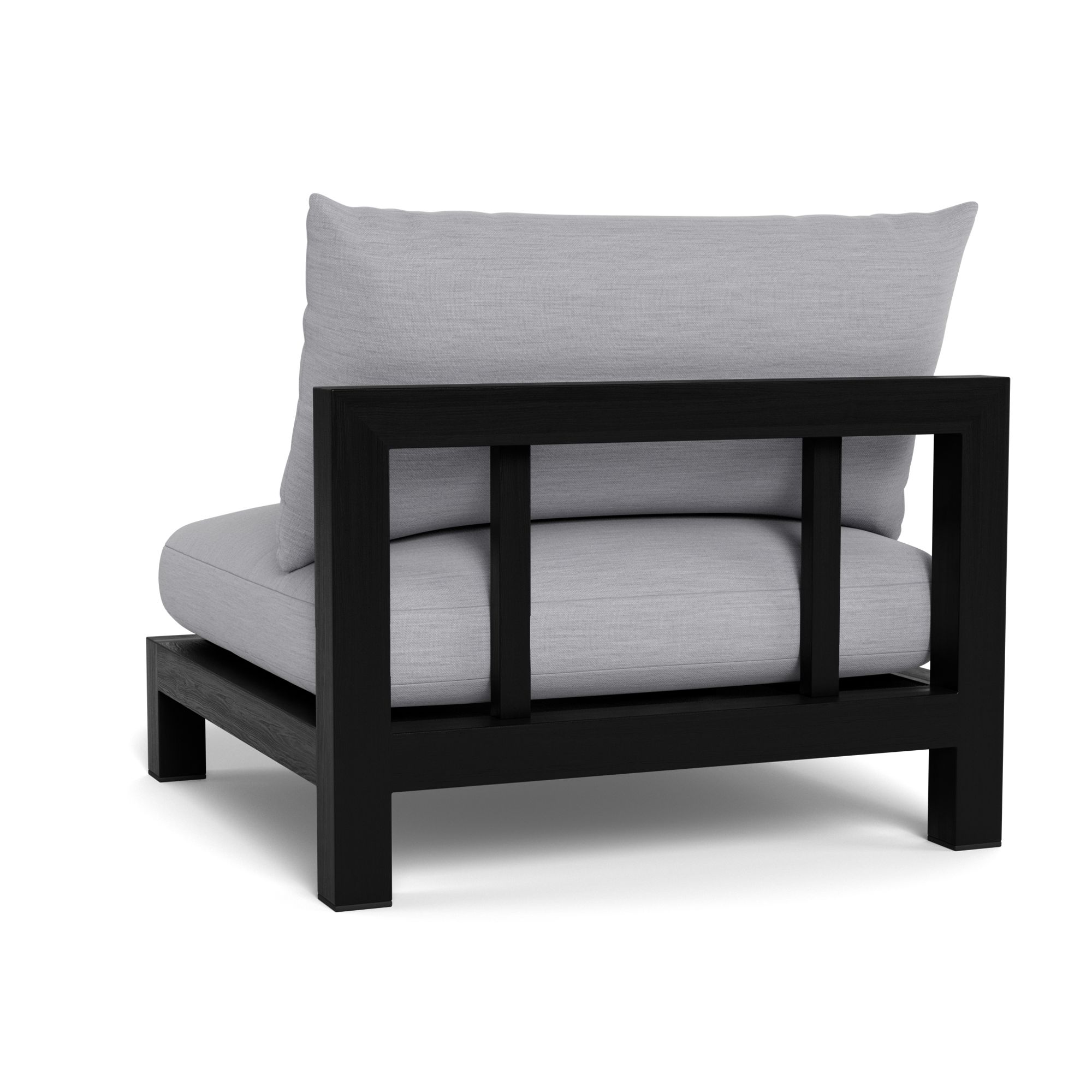 Harbour Pacific Armless Single - Teak Charcoal, Panama Cloud, Batyline Black