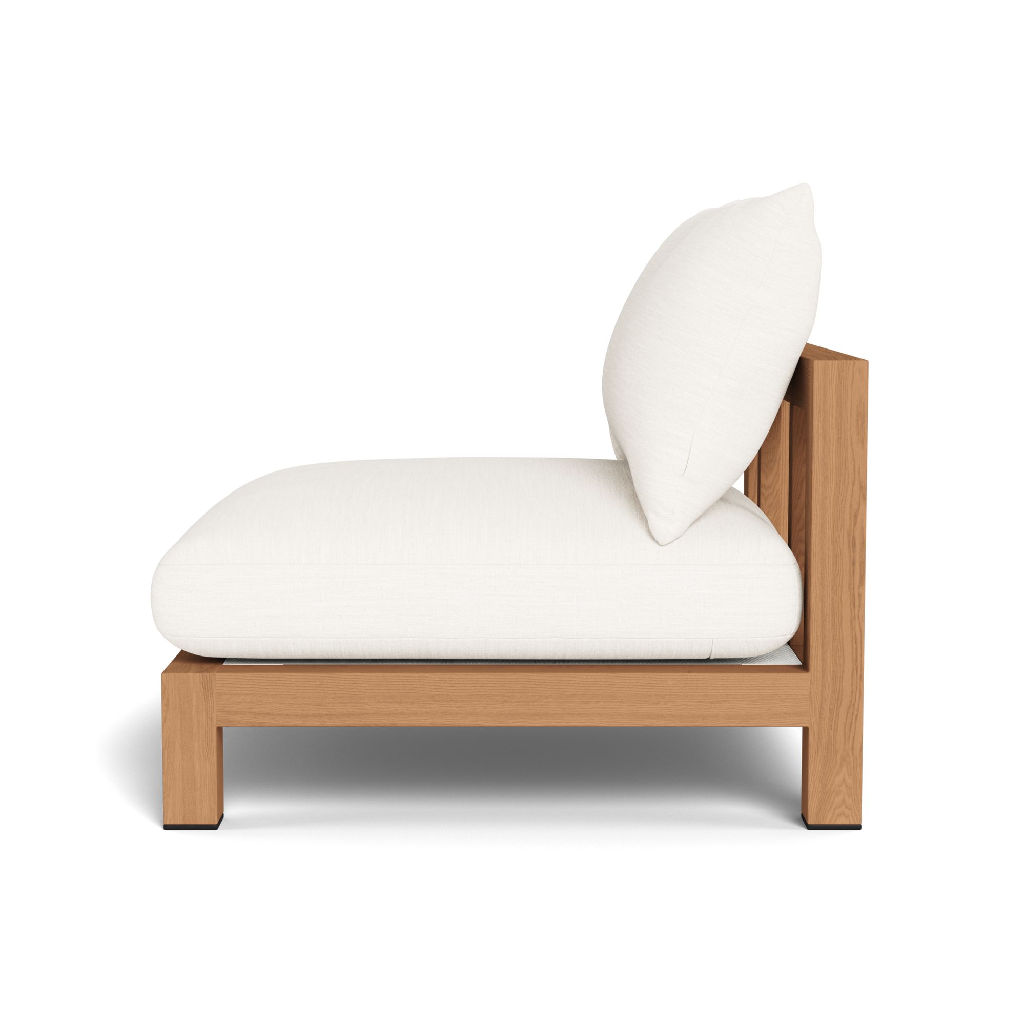 Harbour Pacific Armless Single - Teak Natural, Panama Blanco, Batyline White