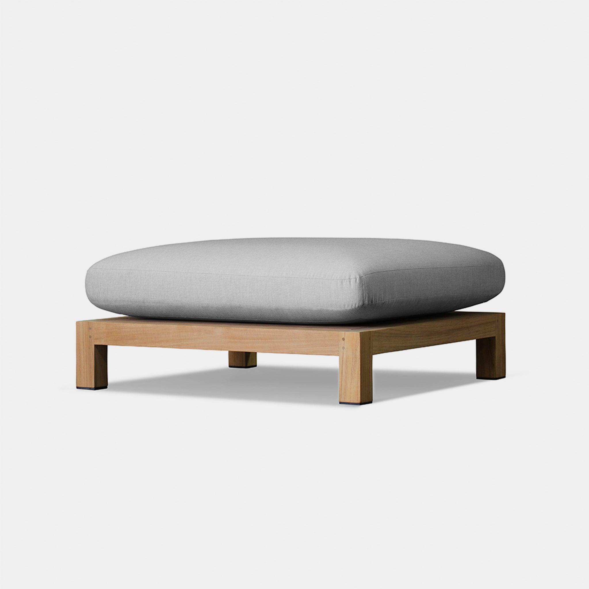 Harbour Pacific Ottoman - Teak Charcoal, Lisos Piedra